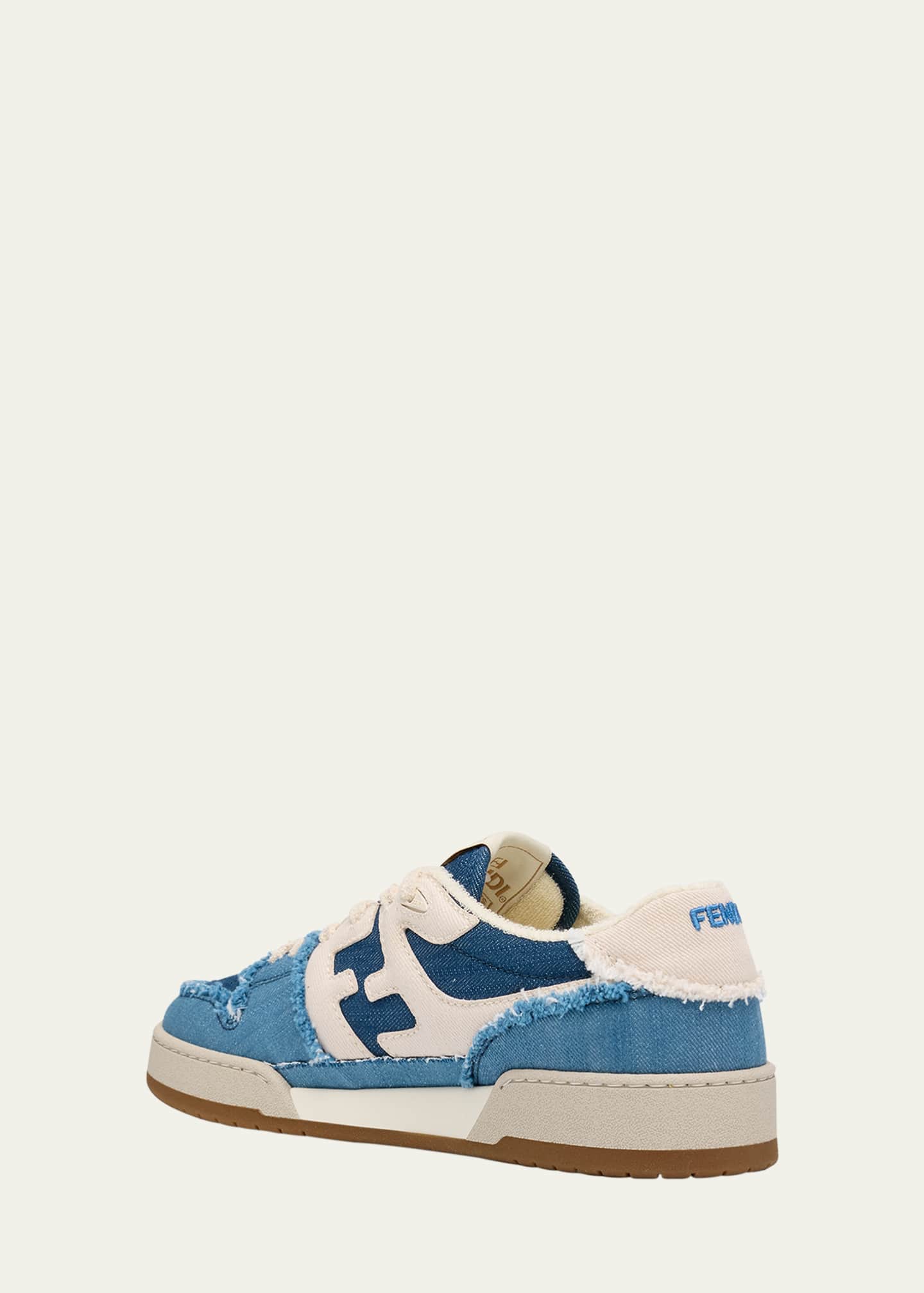 Match Distressed Denim Sneakers