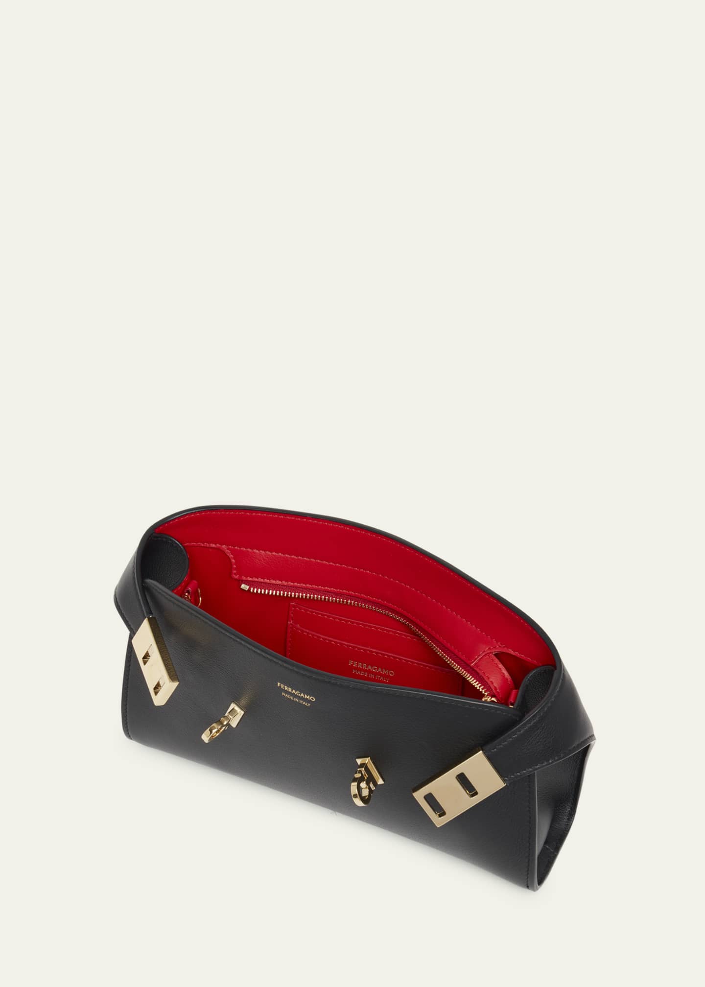 Ferragamo Mini Hug Leather Crossbody Bag Image 4 of 5