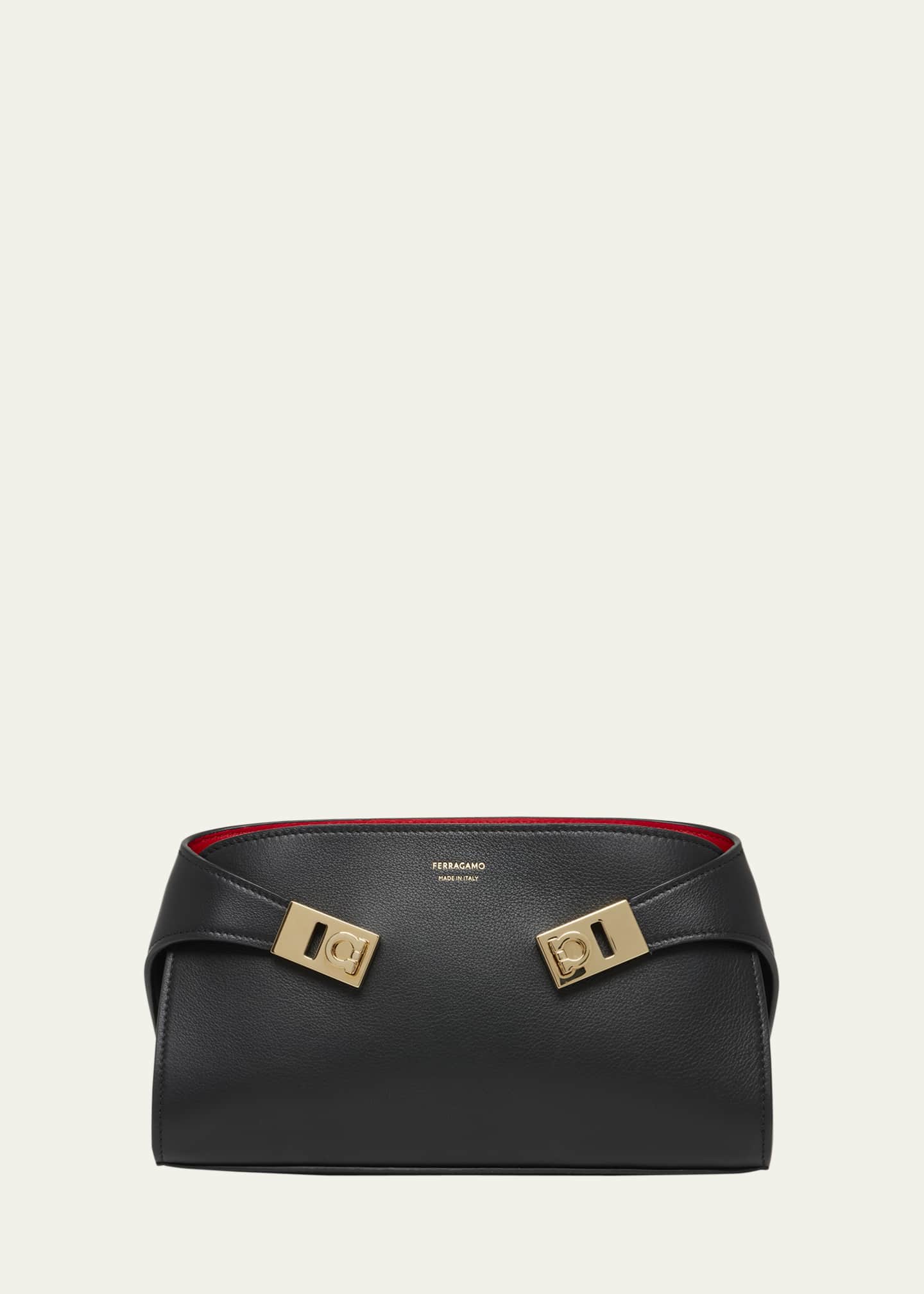 Ferragamo Mini Hug Leather Crossbody Bag Image 1 of 5