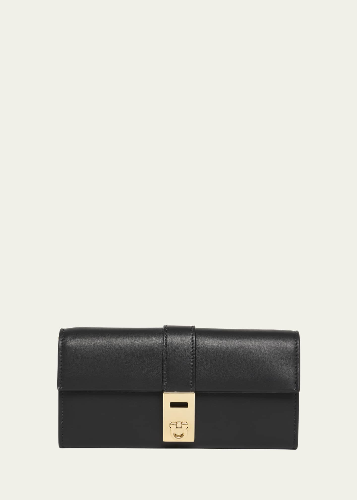 Ferragamo Hug Leather Wallet on Chain Image 1 of 5