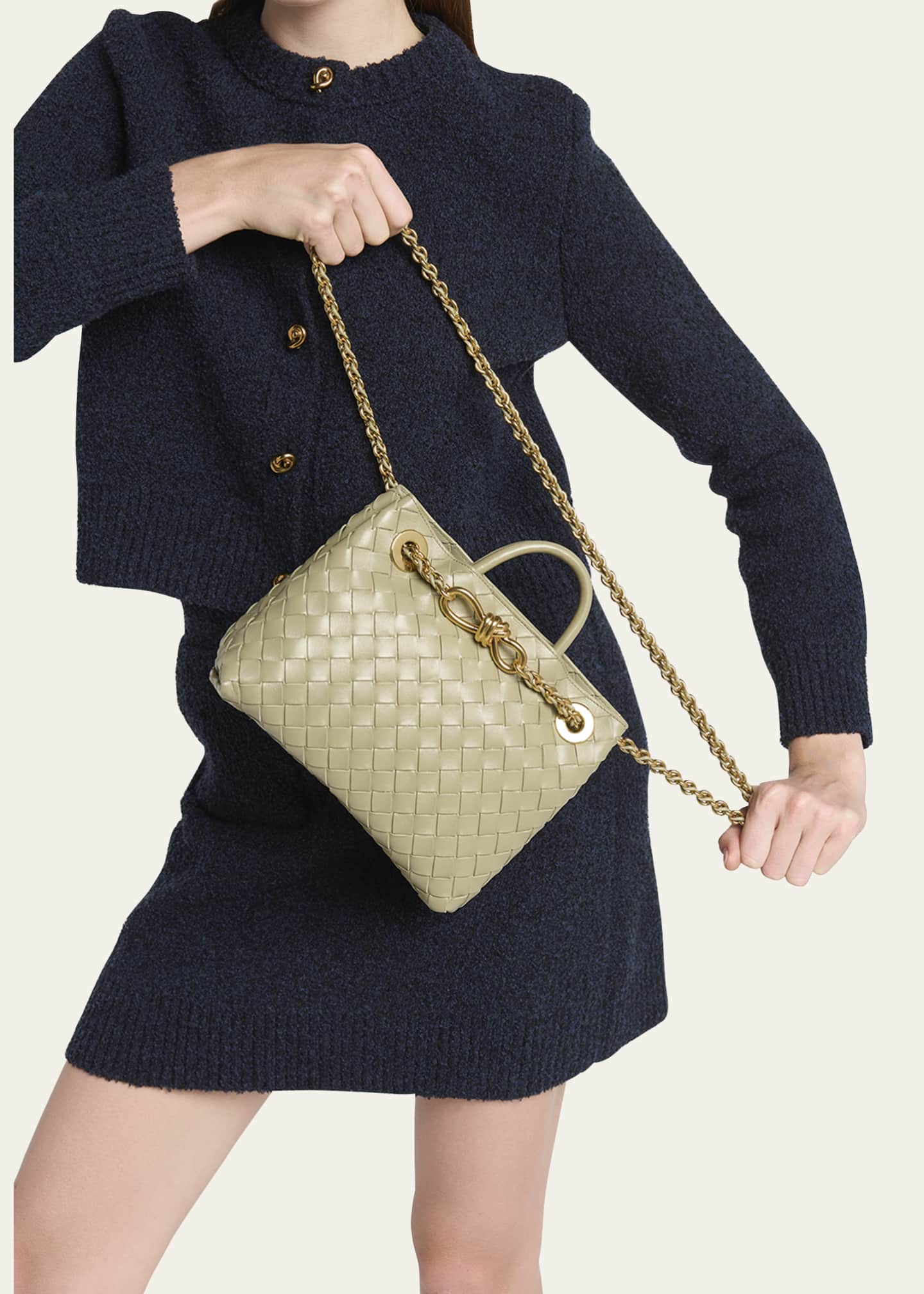 Bottega Veneta Small Andiamo Shoulder Bag with Chain Strap Image 5 of 6