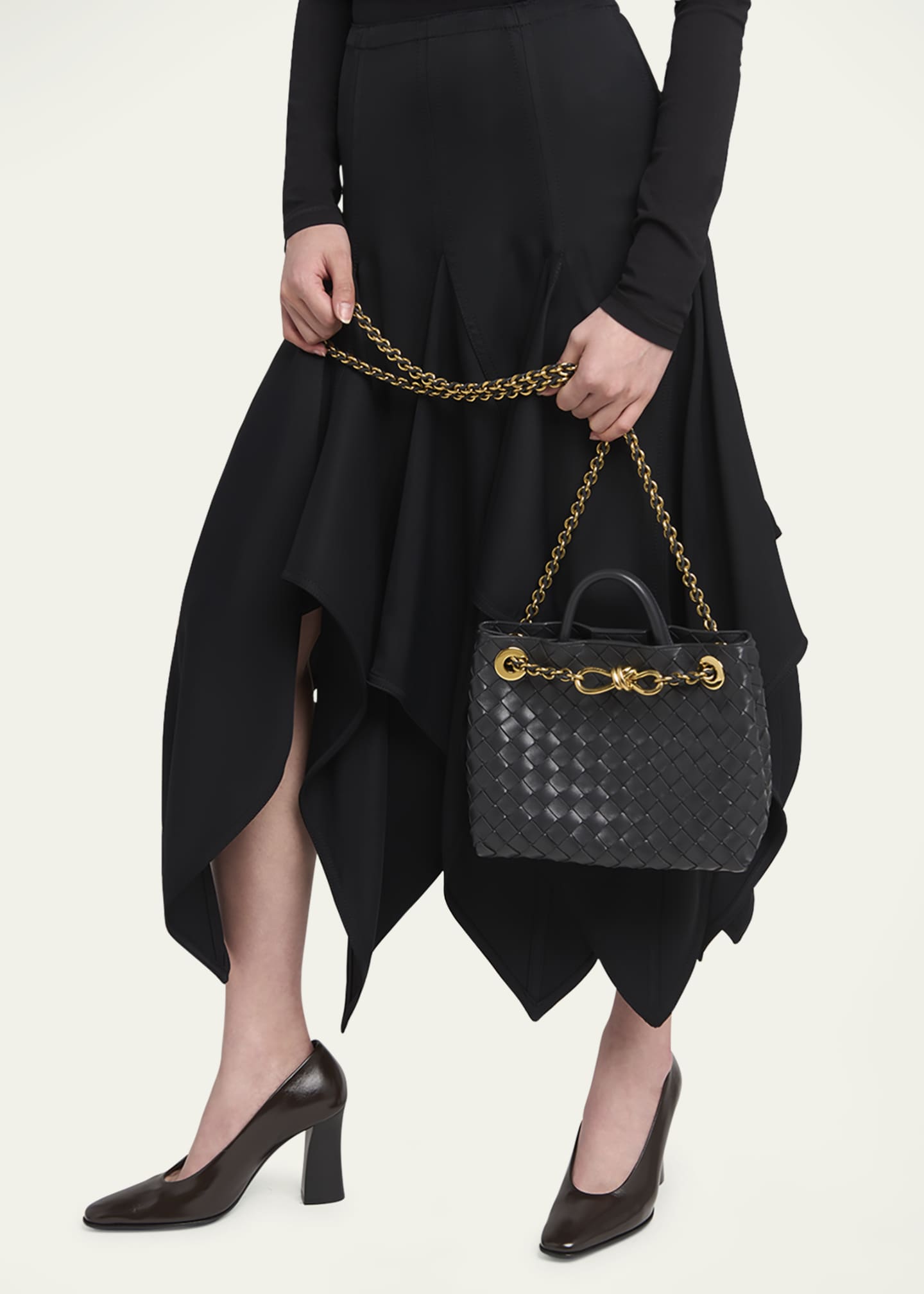 Bottega Veneta Small Andiamo Shoulder Bag with Chain Strap Image 2 of 6