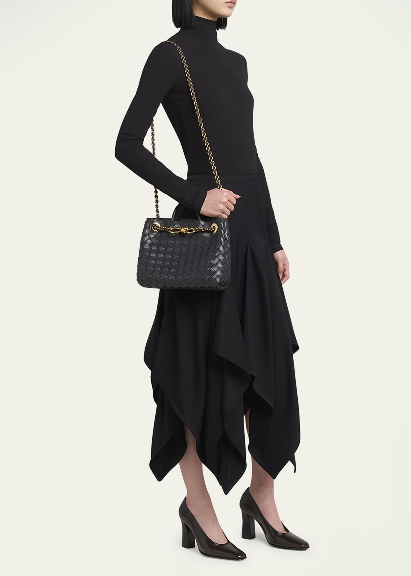 Bottega Veneta Small Andiamo Shoulder Bag with Chain Strap Image 6 of 6