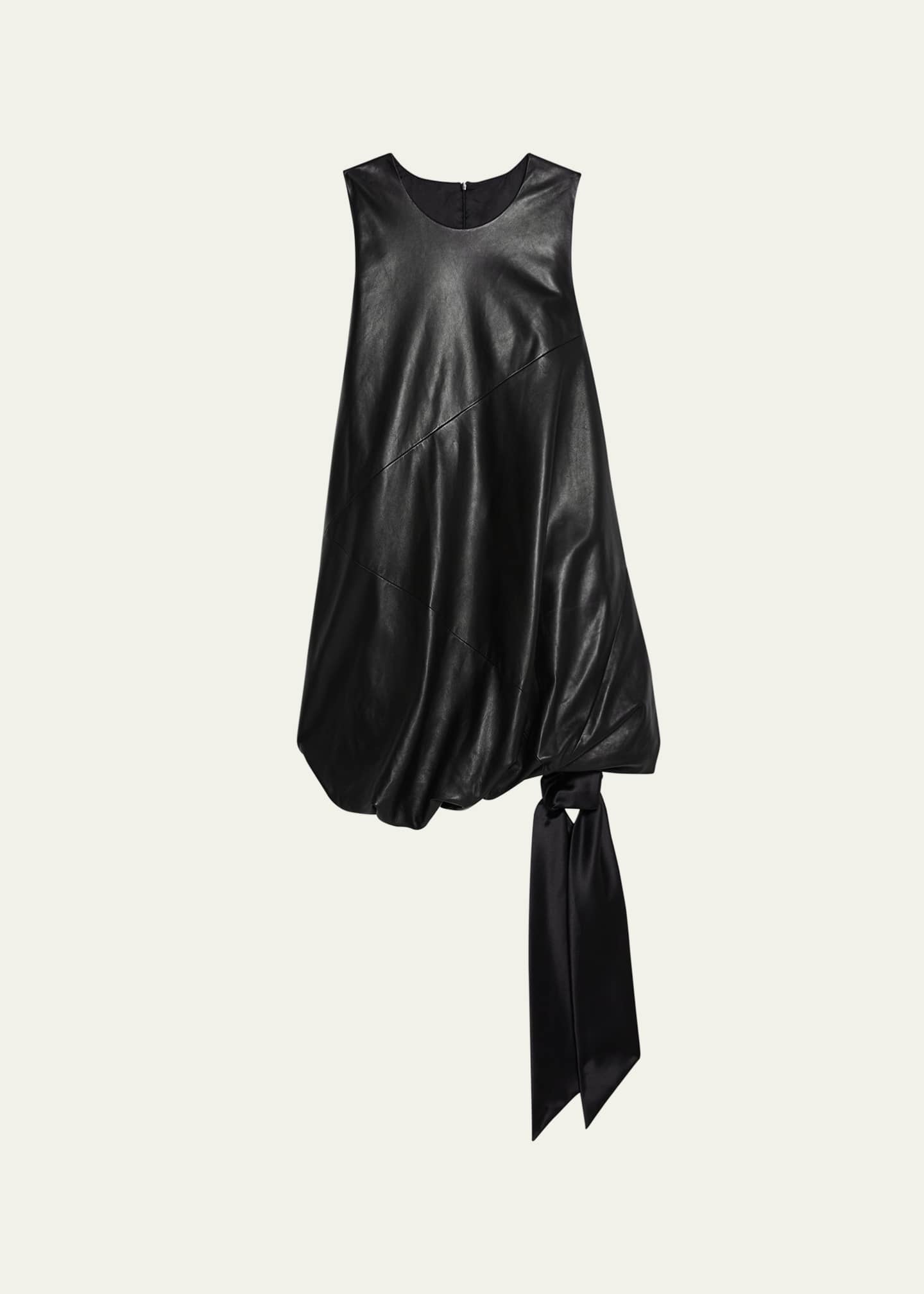 Helmut Lang Leather Bubble Dress Image 1 of 5