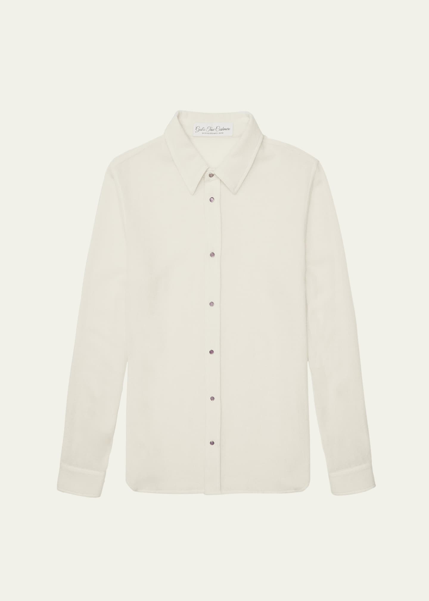 God's True Cashmere Men's Cashmere Gauze Sport Shirt