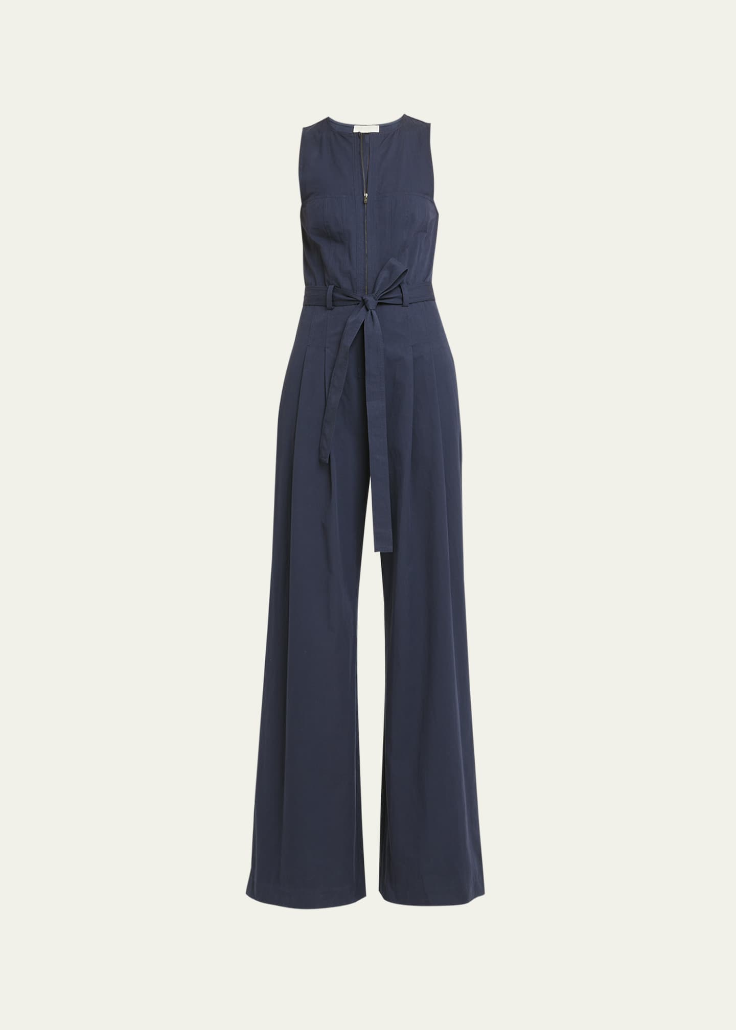 Ulla Johnson Marin Sleeveless Belted Wide-Leg Cotton Jumpsuit - Bergdorf  Goodman