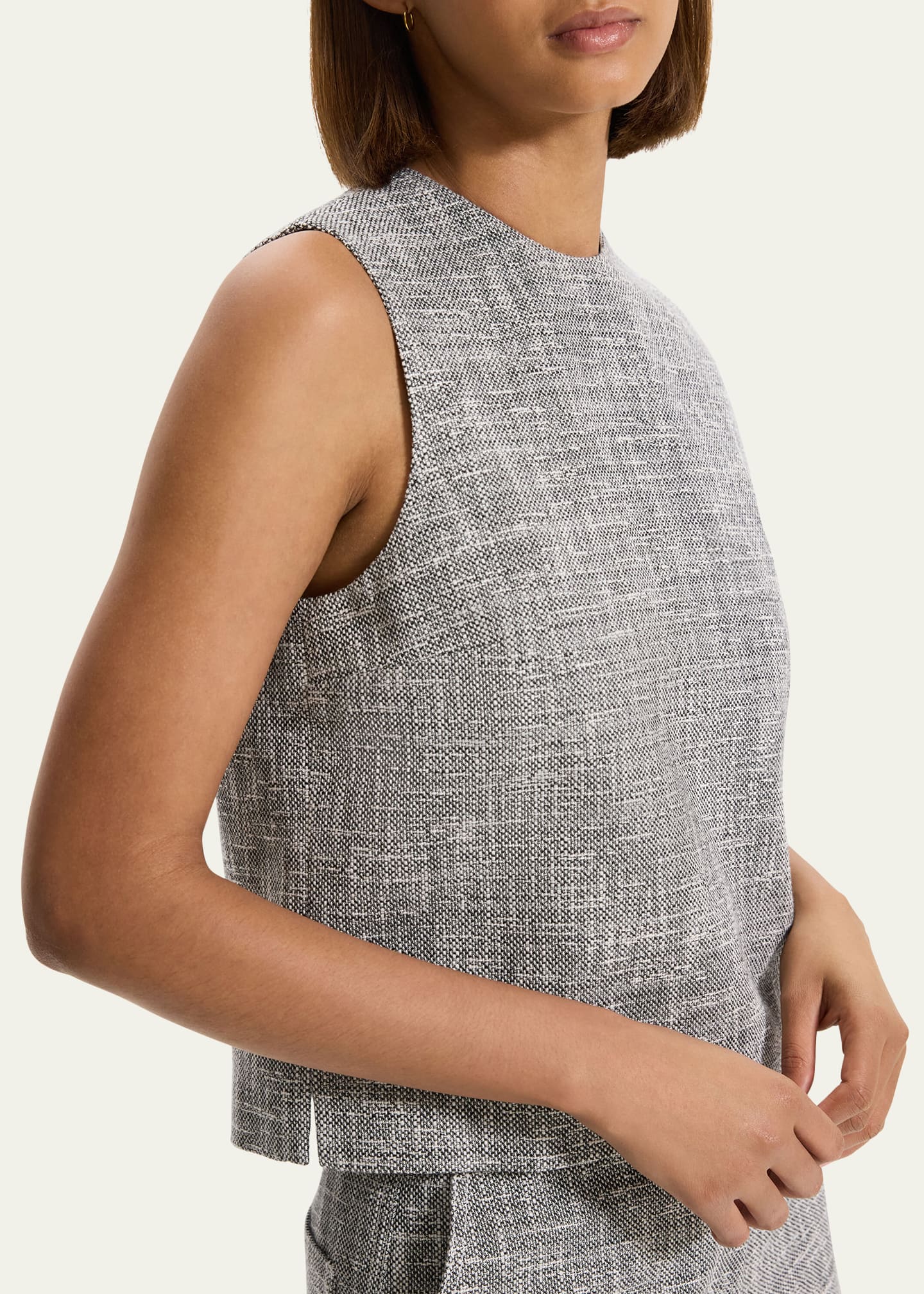 Theory fitted turtleneck shell top
