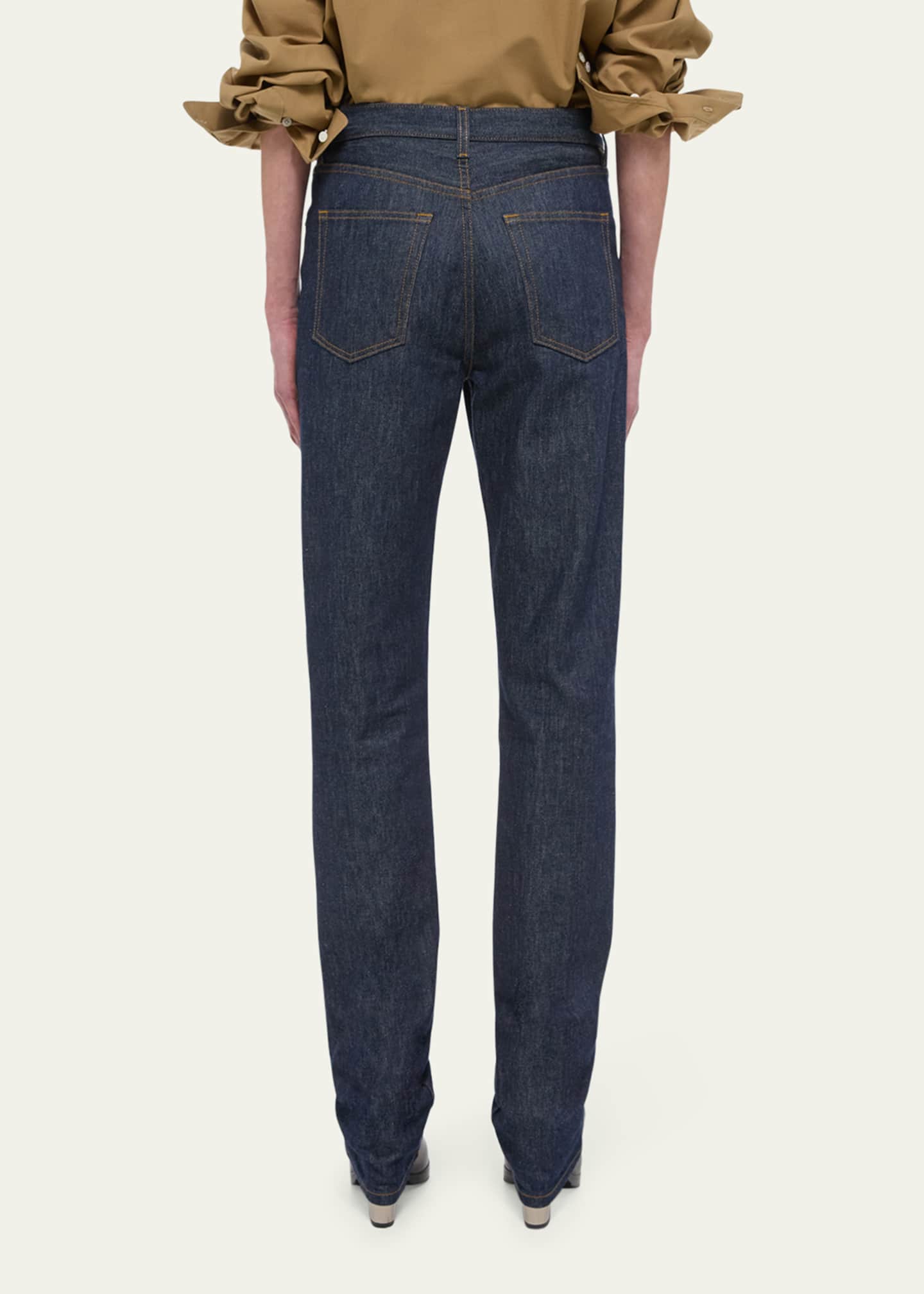 Helmut Lang Mid-Rise Slim Straight Jeans Image 3 of 5