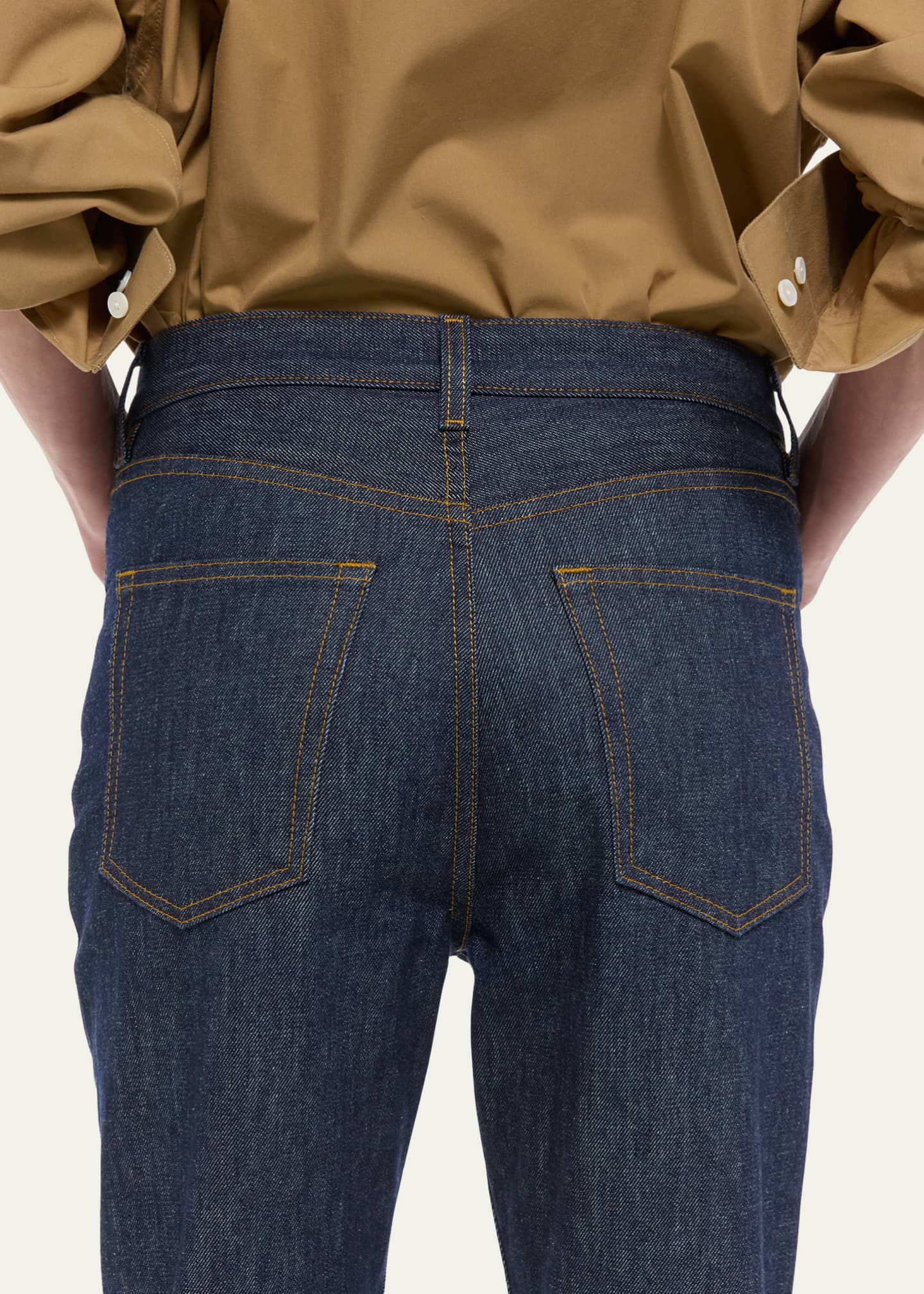 Helmut Lang Mid-Rise Slim Straight Jeans Image 5 of 5