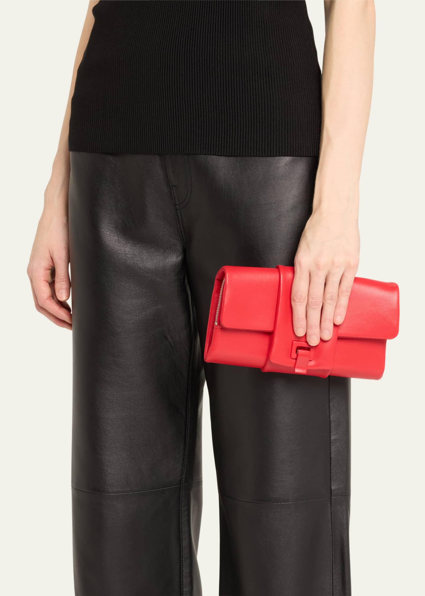 Proenza Schouler Flip Napa Leather Shoulder Bag Image 2 of 5