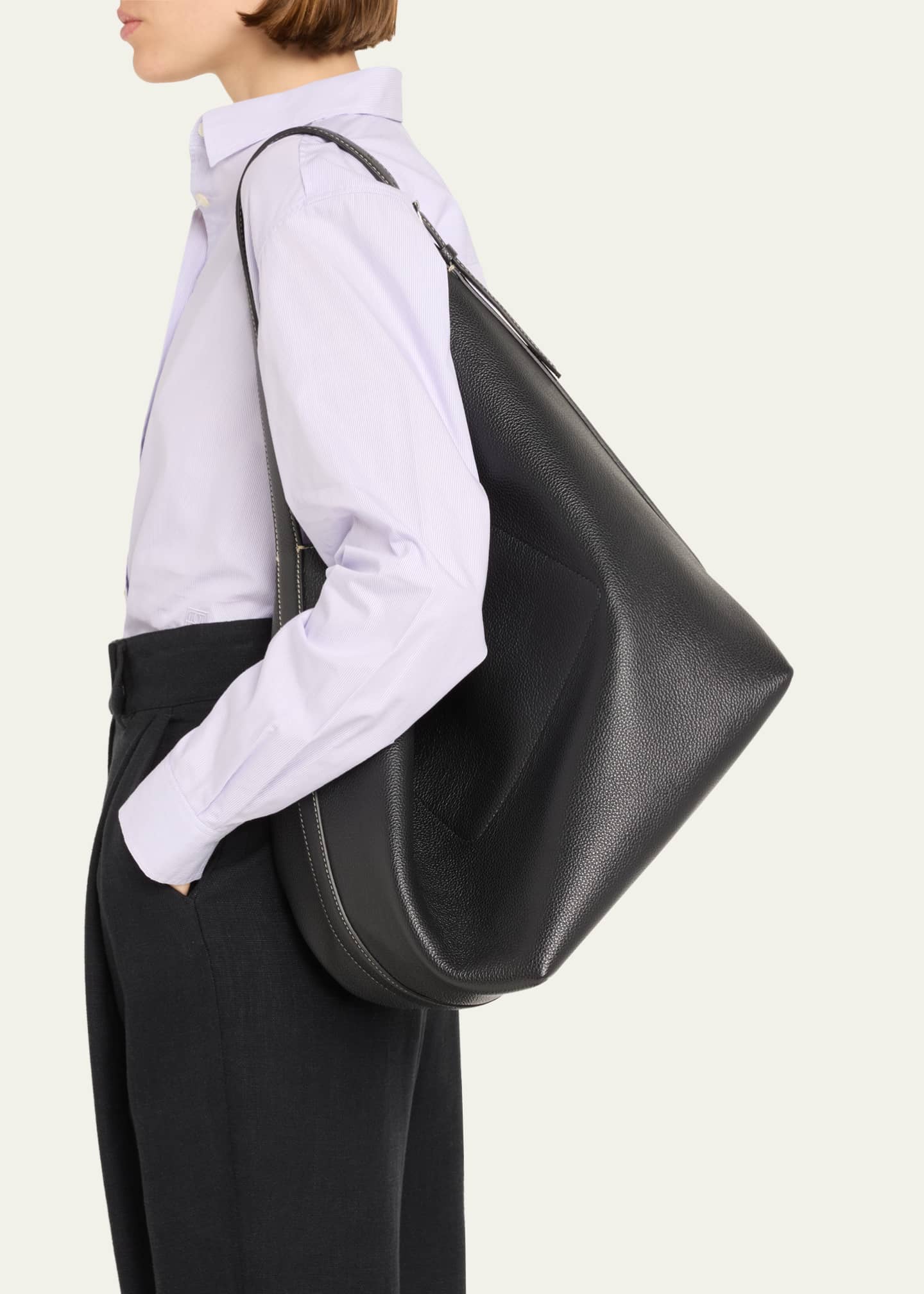 Toteme Belted Leather Tote Bag - Bergdorf Goodman