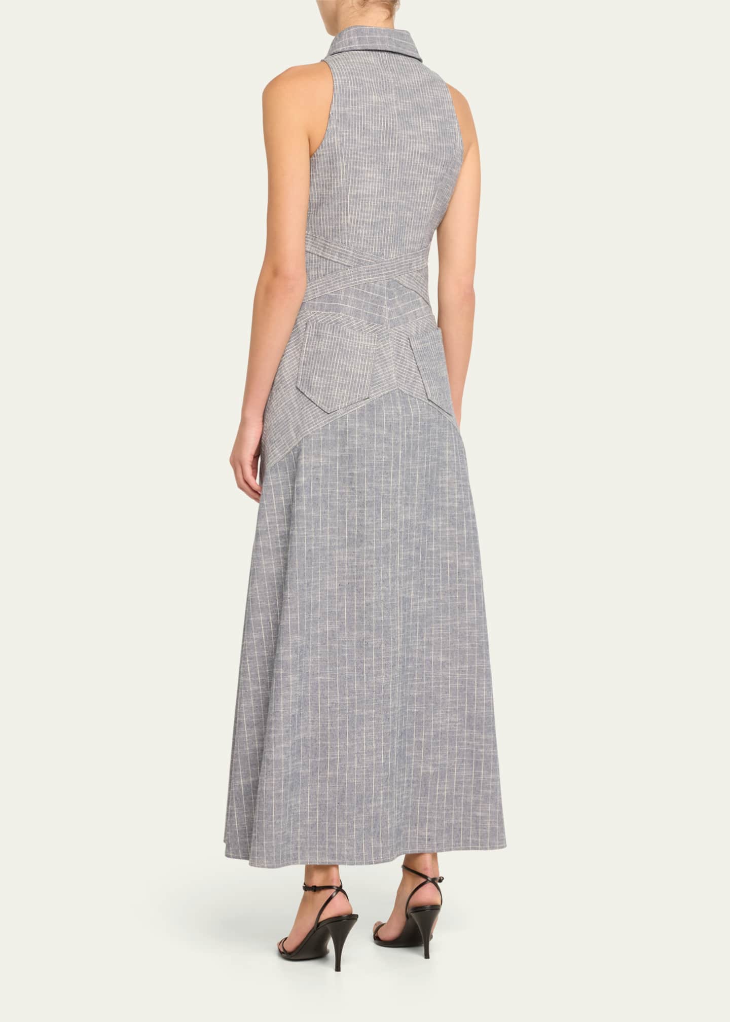 Ramy Brook Kiana Striped Shirtdress Image 3 of 5