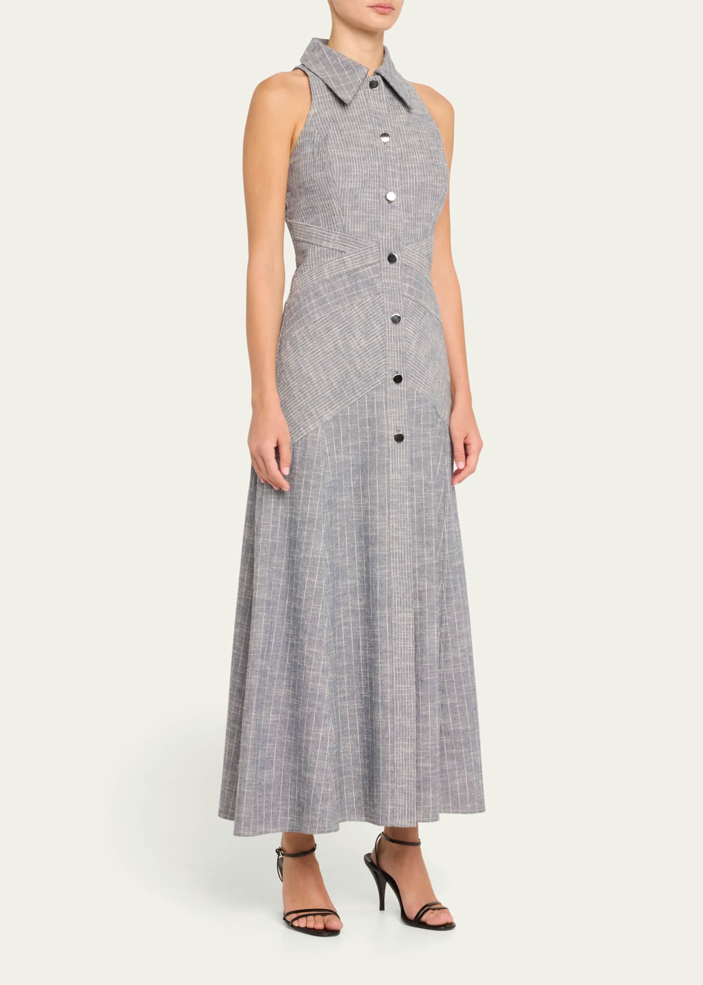 Ramy Brook Kiana Striped Shirtdress Image 4 of 5