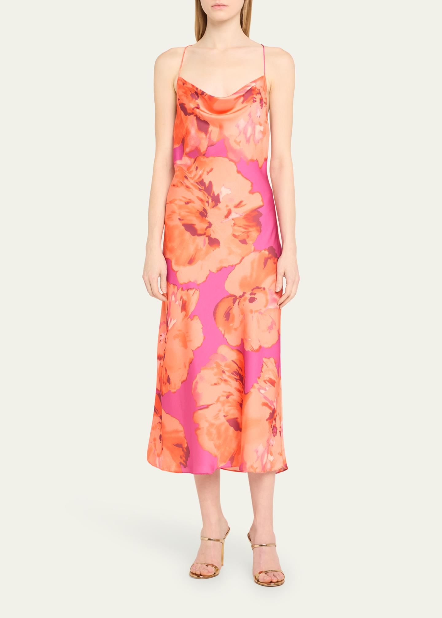 Ramy Brook Averi Watercolor Bloom Slip Dress - Bergdorf Goodman