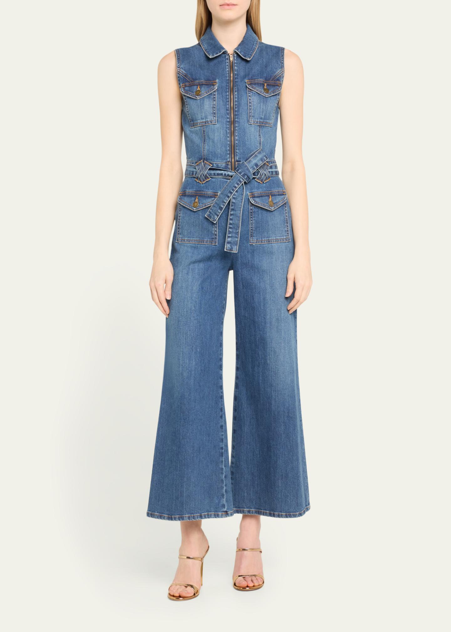 Ramy Brook Bell Denim Jumpsuit - Bergdorf Goodman