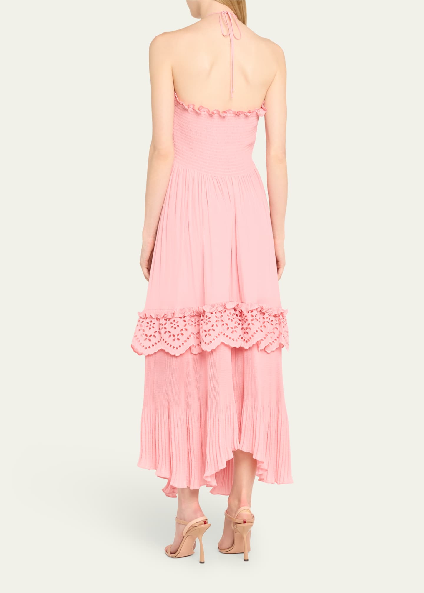 Ramy Brook Dulce Tiered Halter Maxi Dress Image 3 of 5