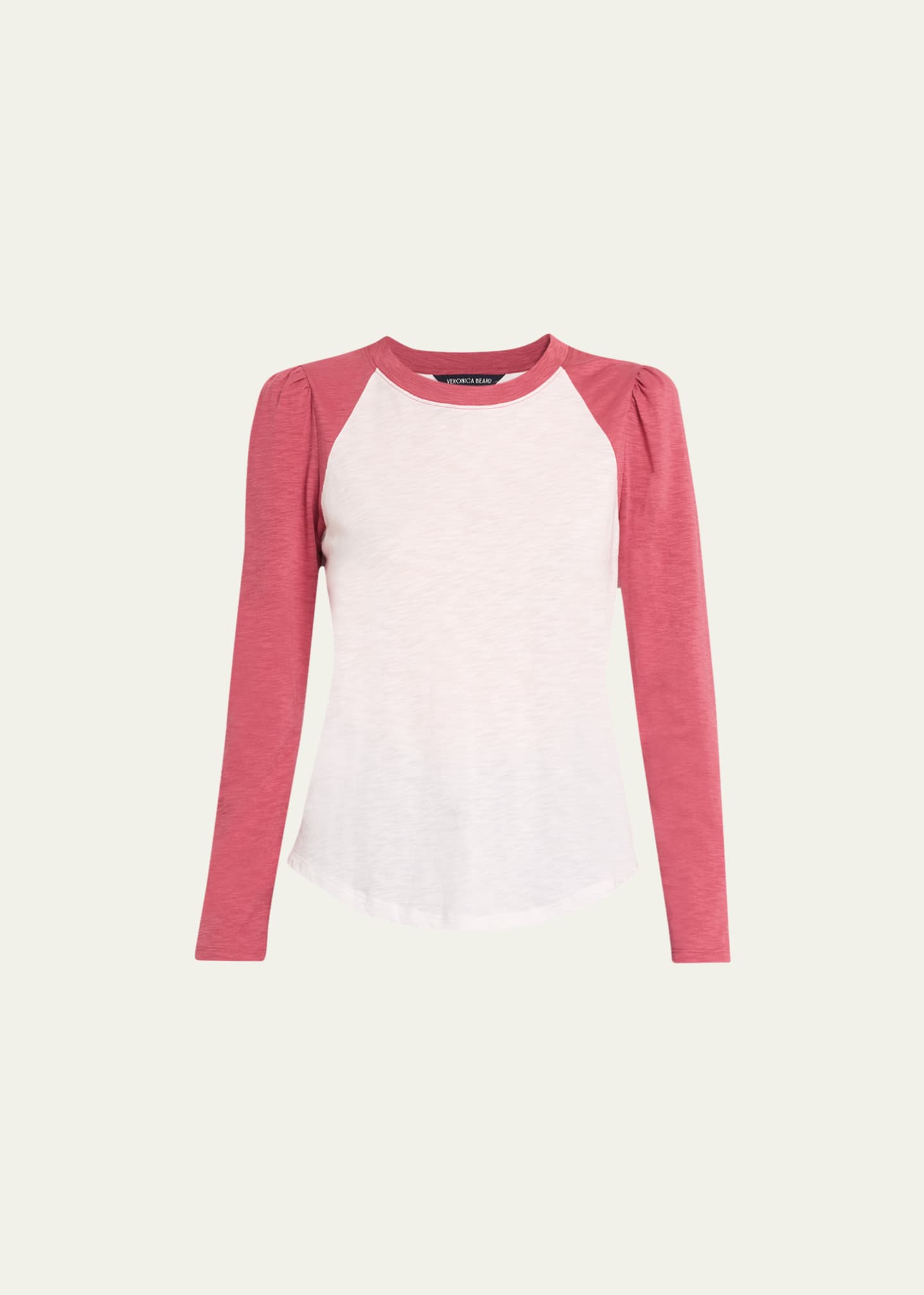 Veronica Beard Mason Long-Sleeve Baseball Tee Image 1 of 5