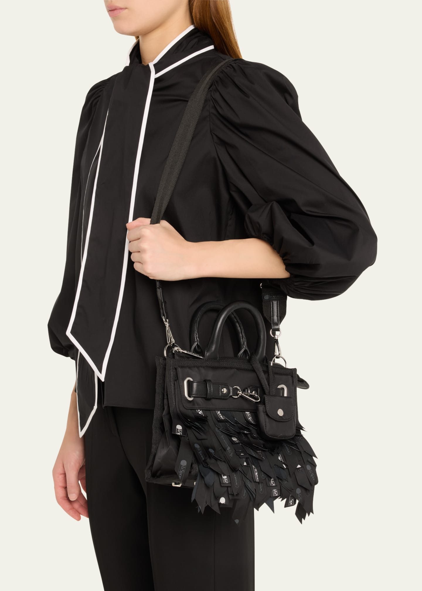 Libertine x LeSportSac Jonny Go Lightly Small Logo Fringe Top-Handle Bag Image 2 of 5