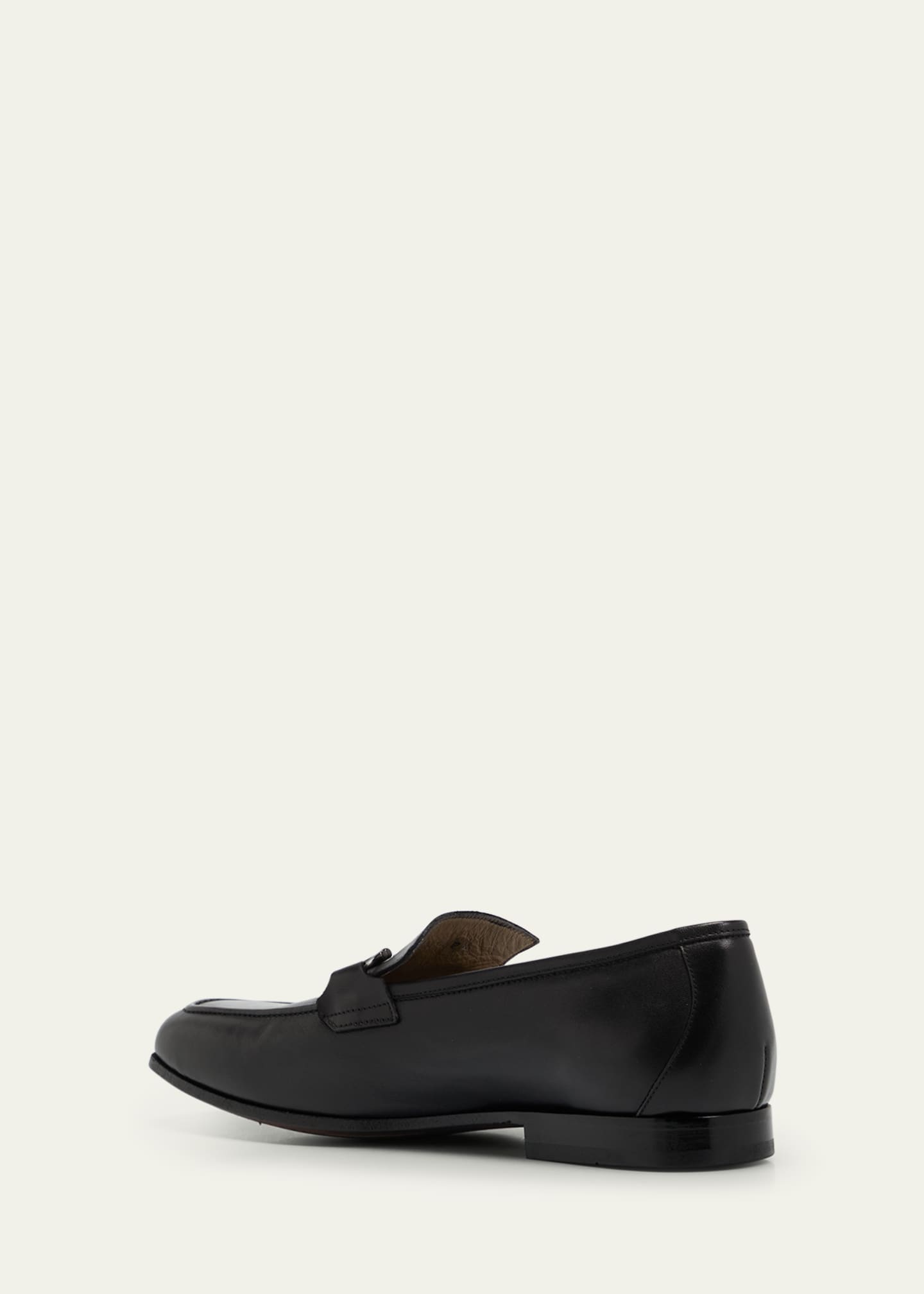Stuart Weitzman Men's Club Leather Luxe Bit Loafers Image 4 of 5