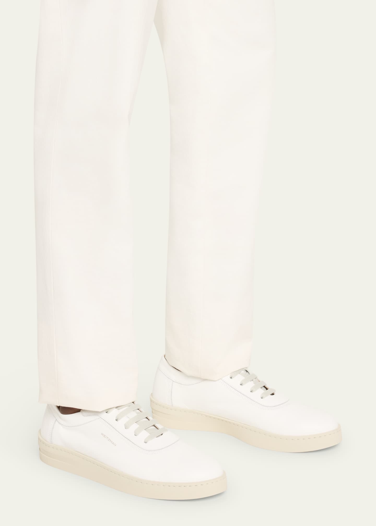 Men's Hamptons Leather Low-Top Sneakers