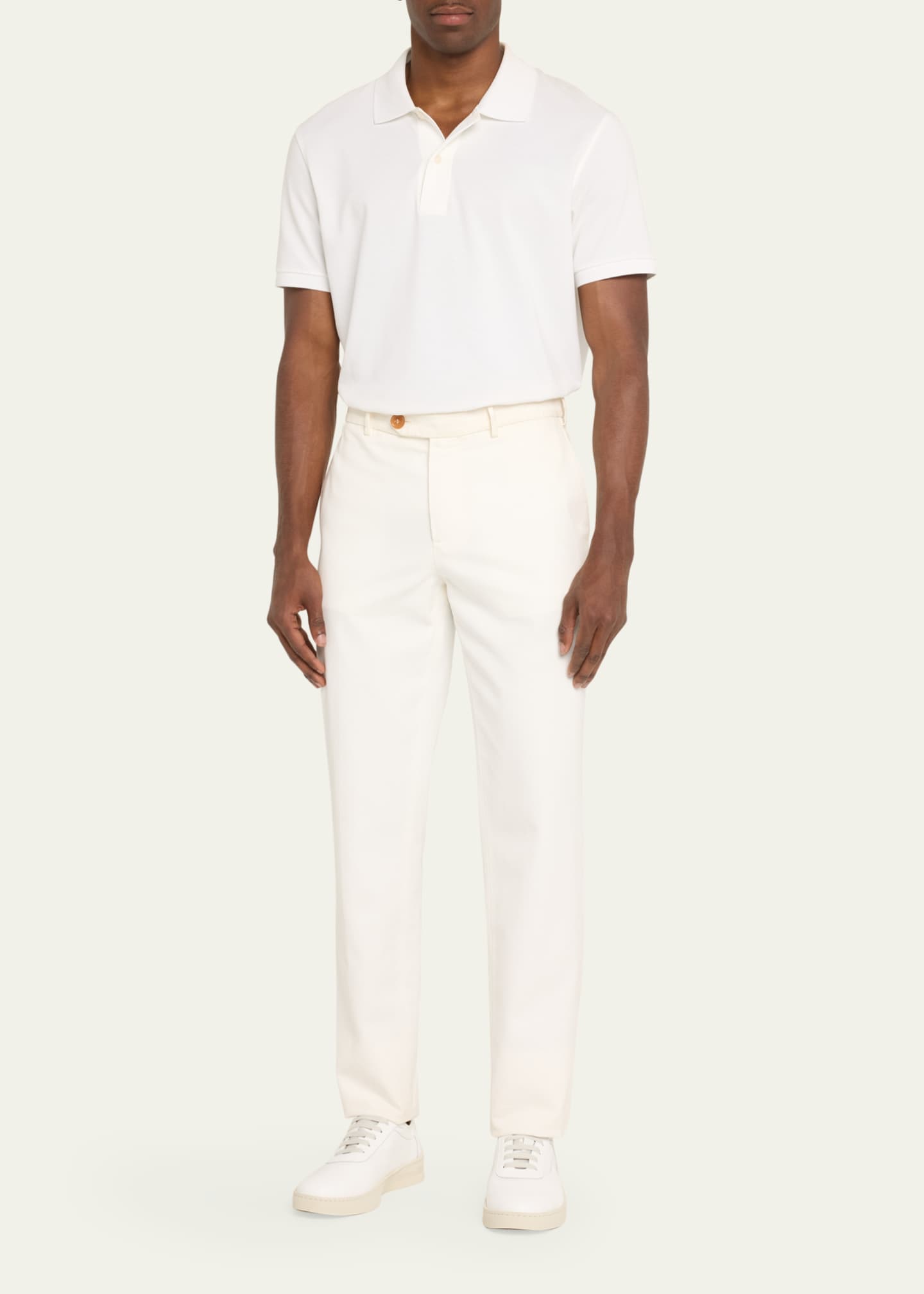 Men's Hamptons Leather Low-Top Sneakers