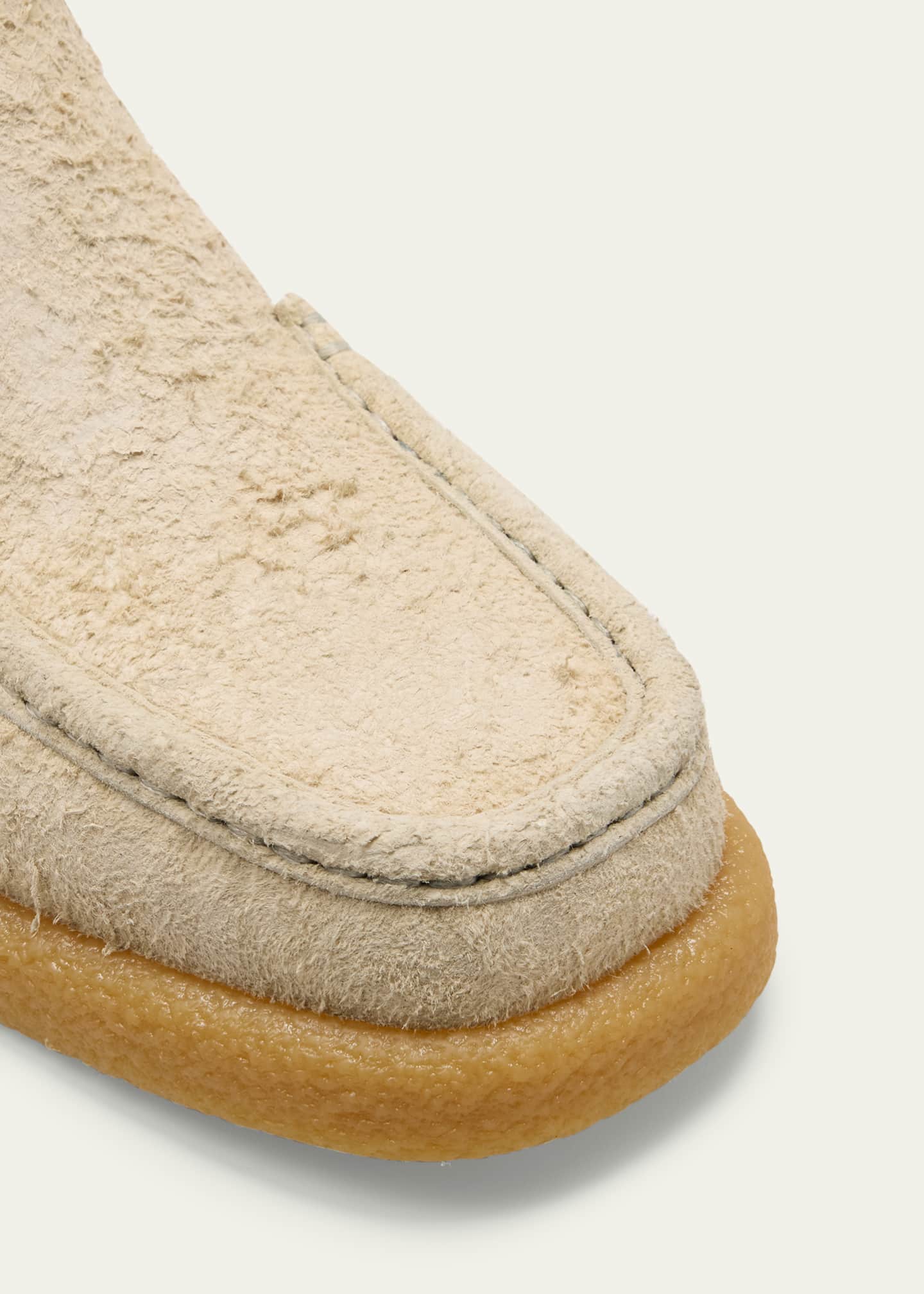 Burberry Men's Chance Textured Suede Zip Loafers Image 5 of 5