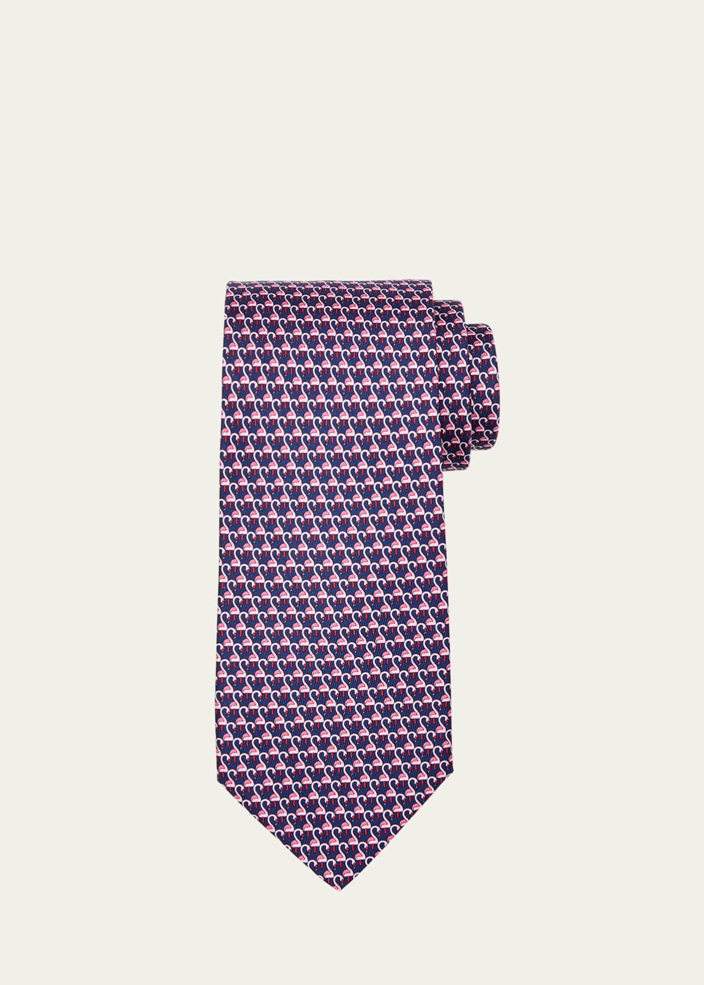 ferragamo flamingo tie