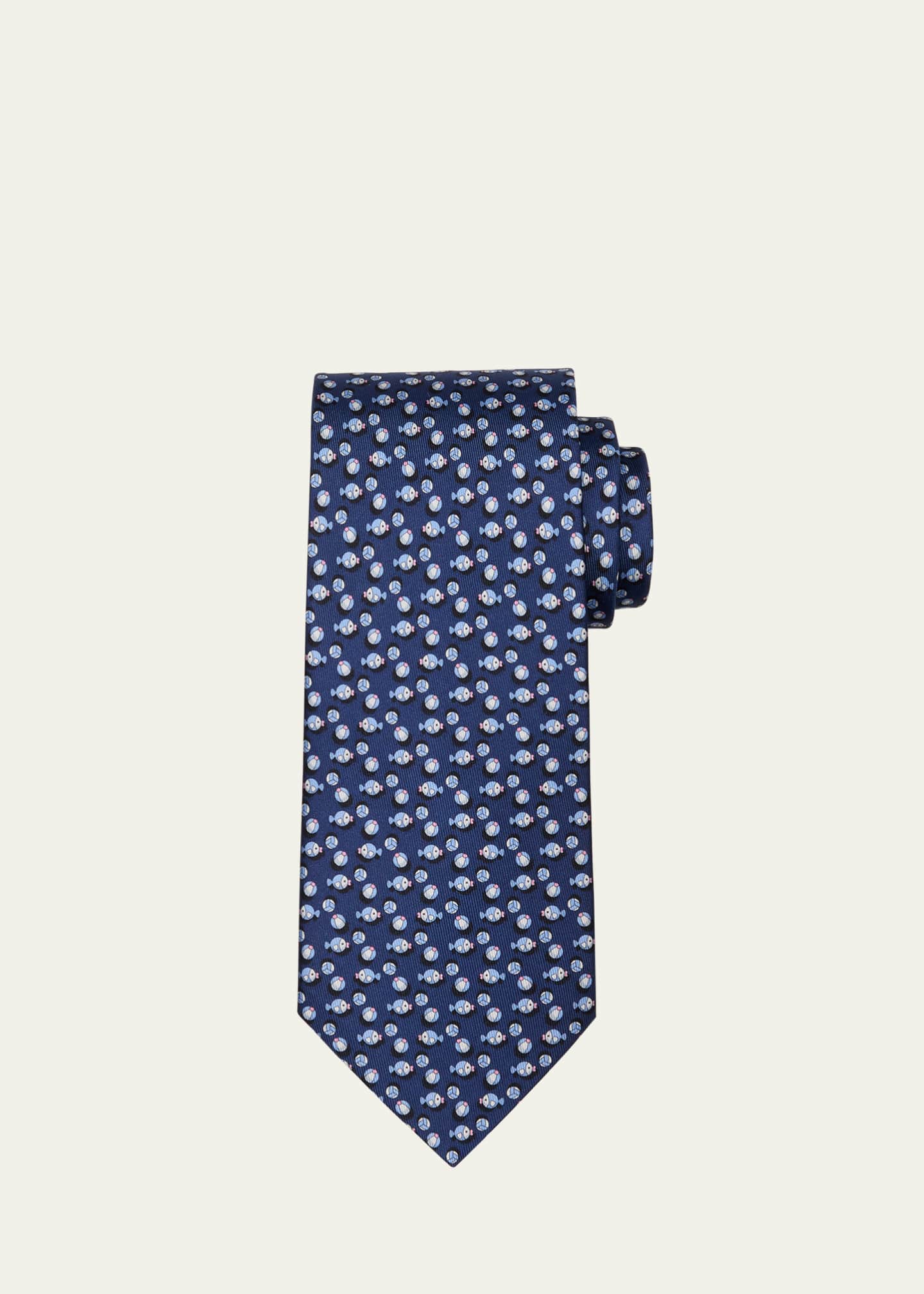 ferragamo fish tie