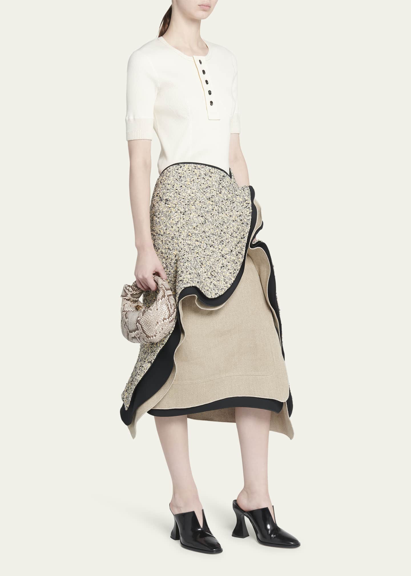 Bottega Veneta Mini Jodie Python Top-Handle Bag - Bergdorf Goodman