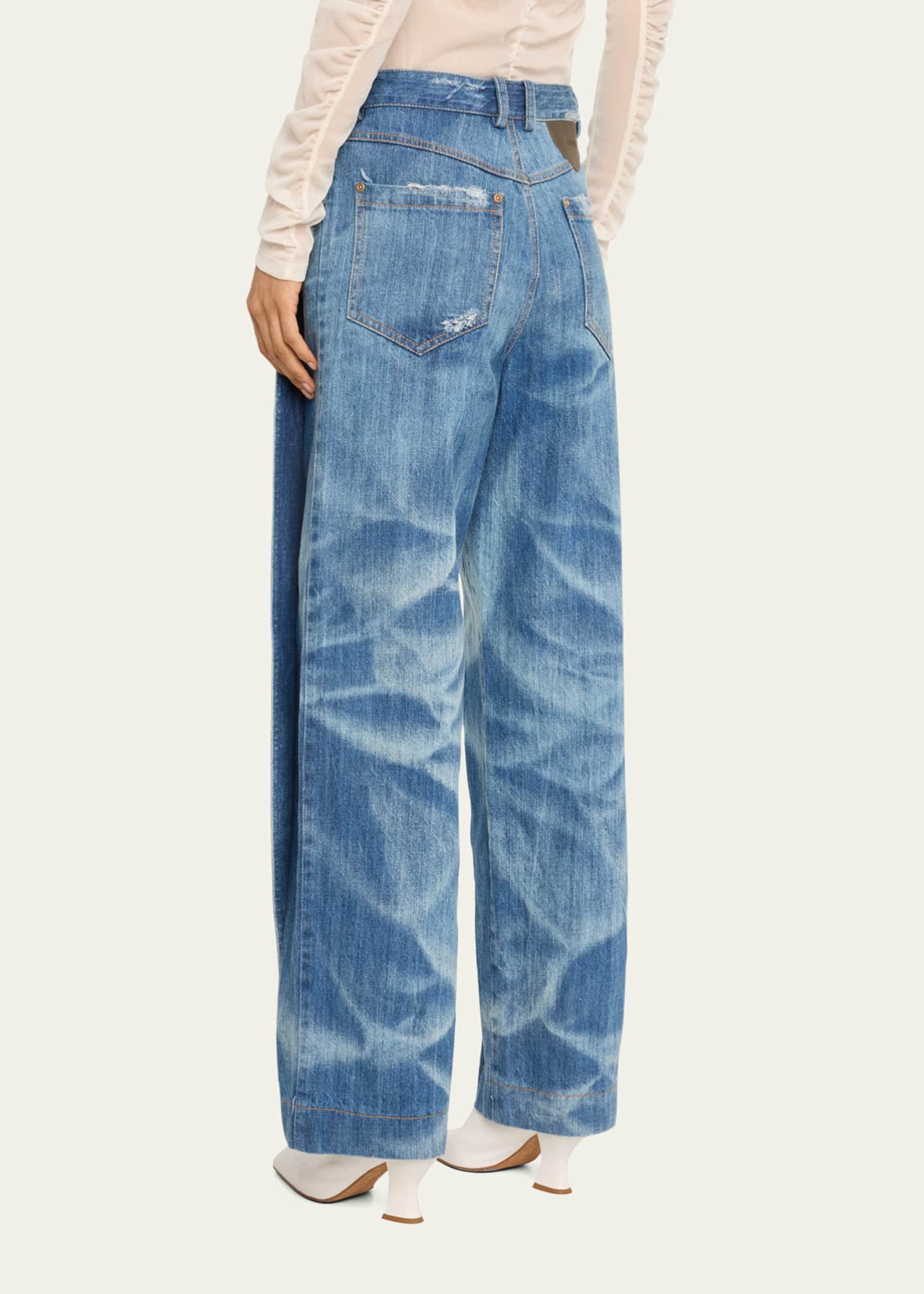anOnlyChild Antonio Pintuck Jeans Image 3 of 5