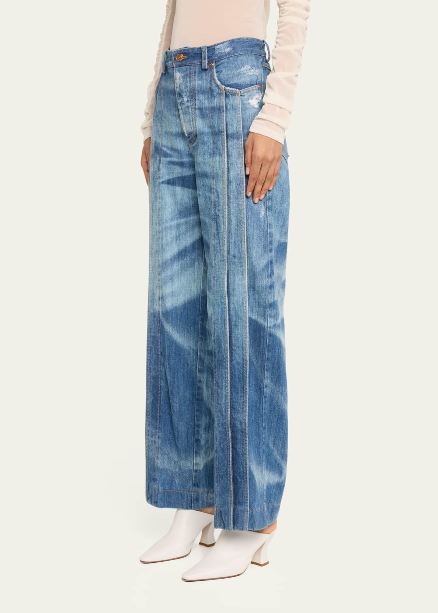 anOnlyChild Antonio Pintuck Jeans Image 4 of 5