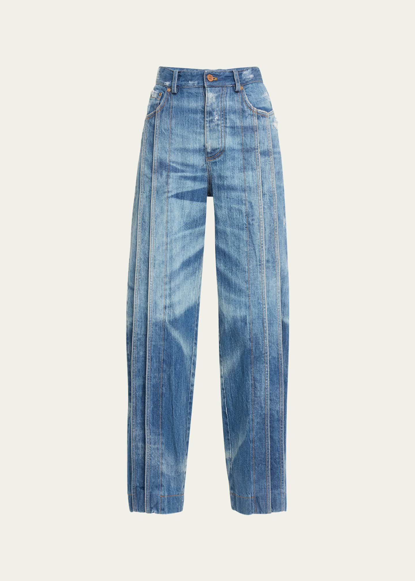 anOnlyChild Antonio Pintuck Jeans Image 1 of 5