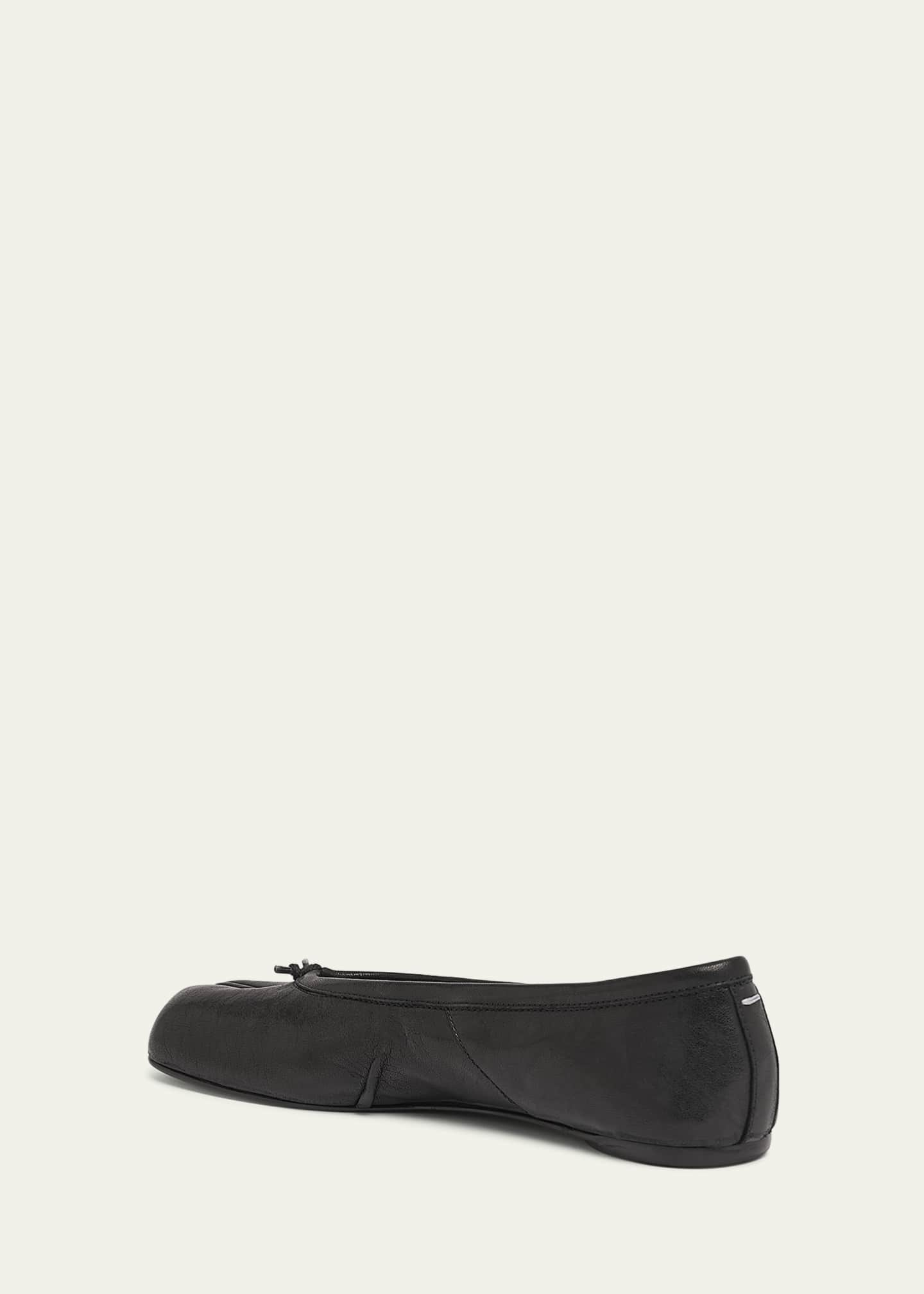 Maison Margiela Tabi Leather Split-Toe Ballerina Flats - Bergdorf Goodman