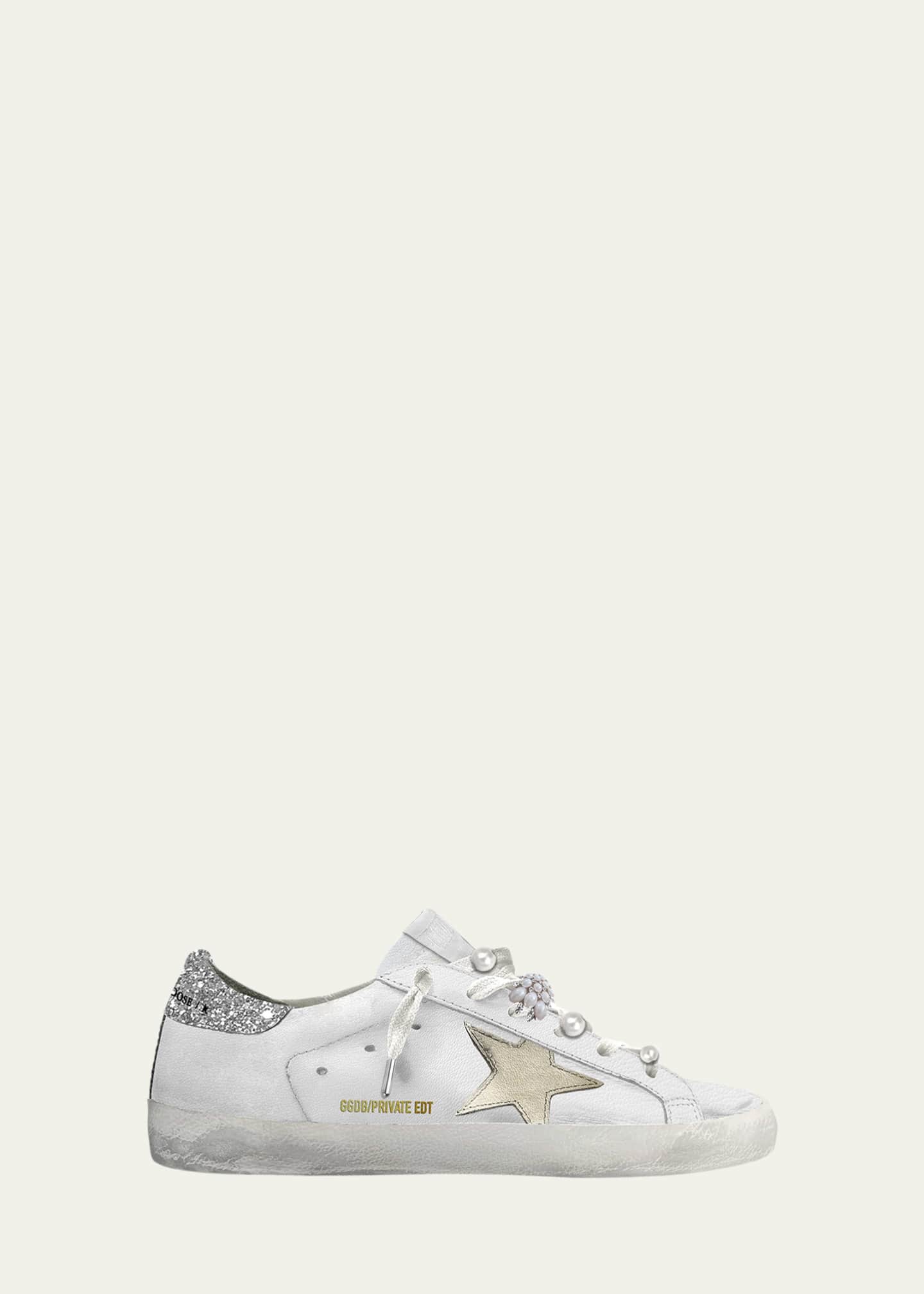 Golden Goose Superstar Pearly Glitter Low-Top Sneakers