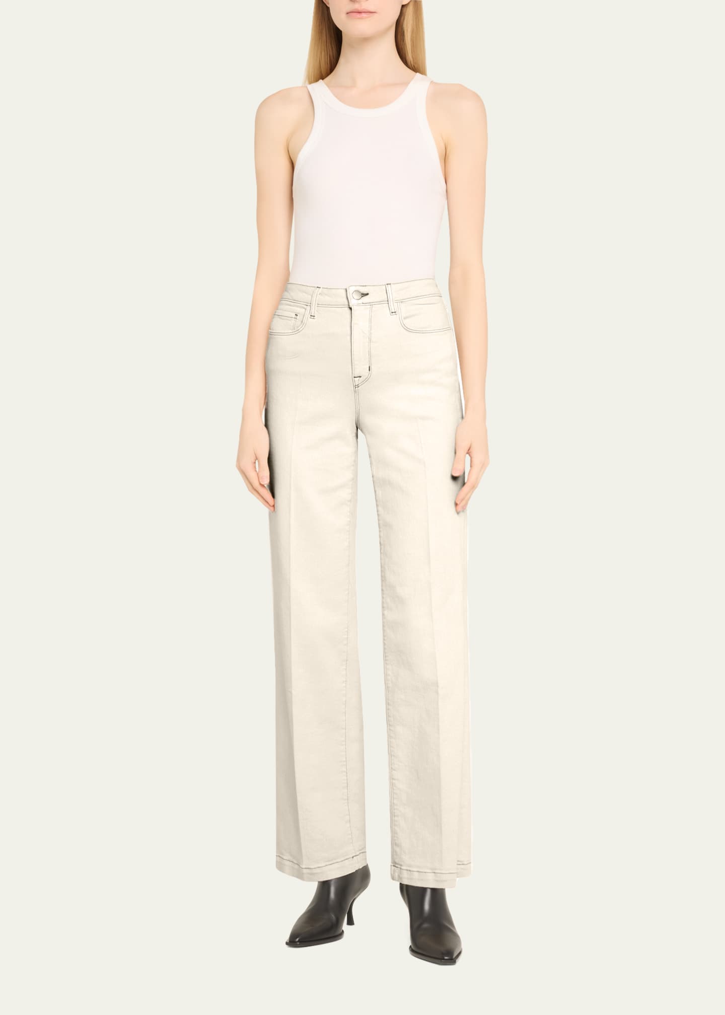L'Agence Scottie High Rise Wide-Leg Jeans Image 2 of 5