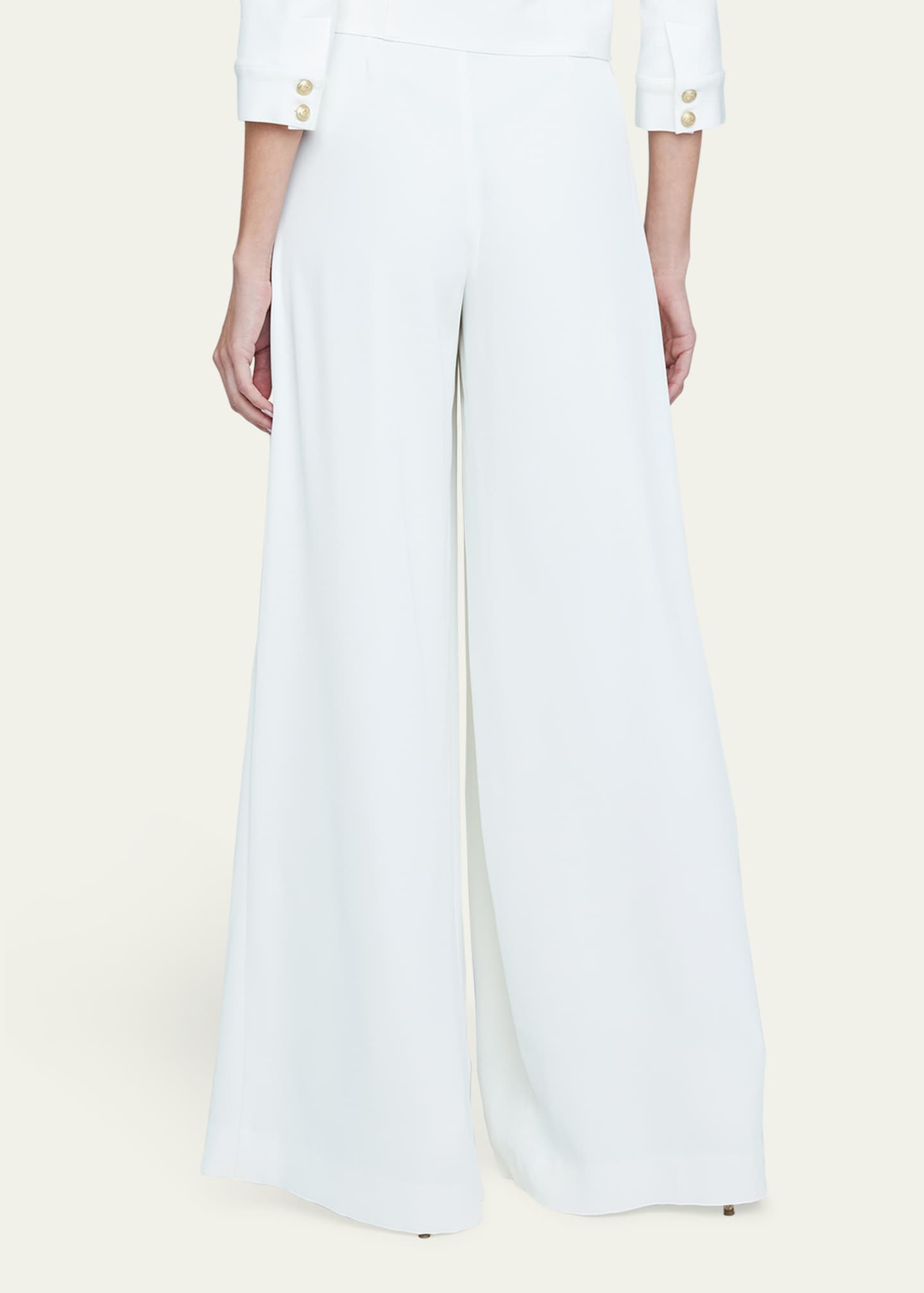 L'Agence Nova Mid-Rise Wide-Leg Pleated Pants Image 3 of 5