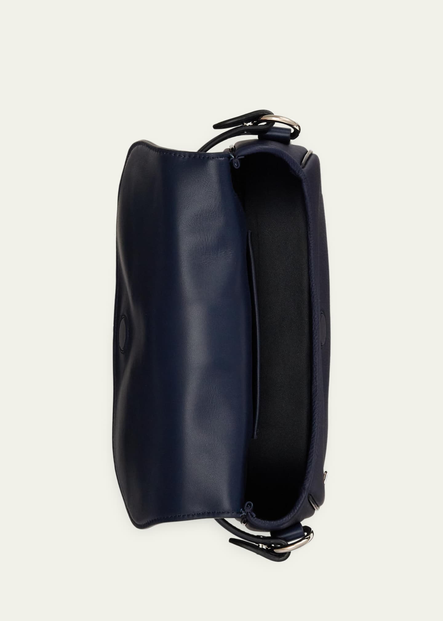 Ralph Lauren Collection Welington Flap Leather Shoulder Bag Image 4 of 5