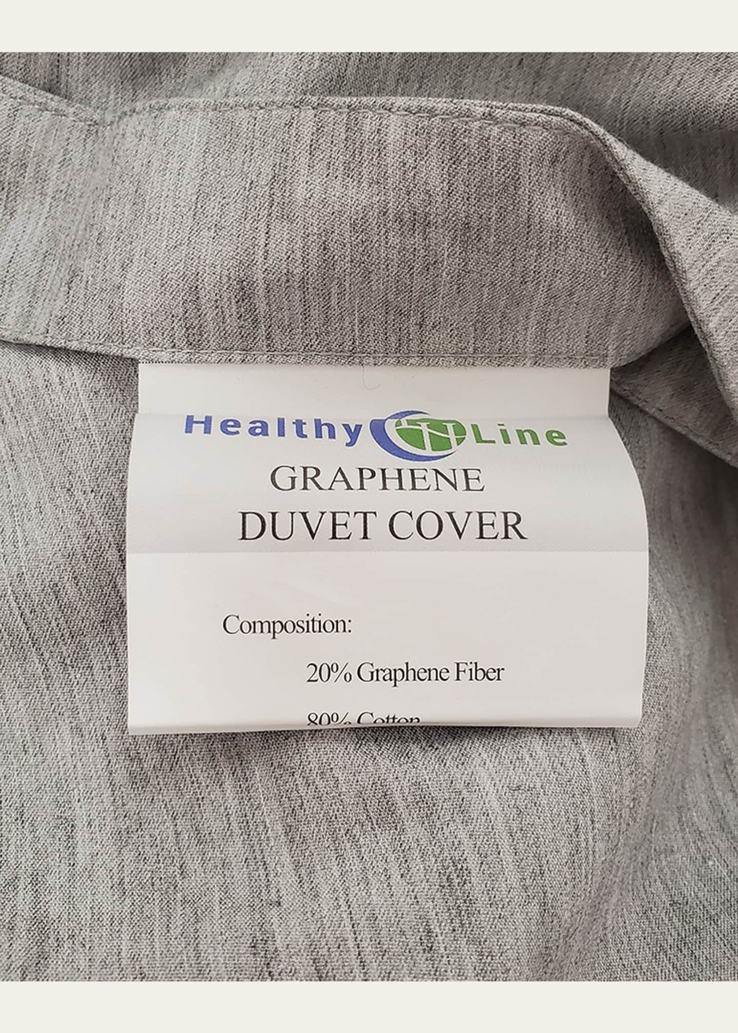 Healthyline Bedding with Benefits, Graphene-Cotton Duvet Cover, King Size Image 4 of 4