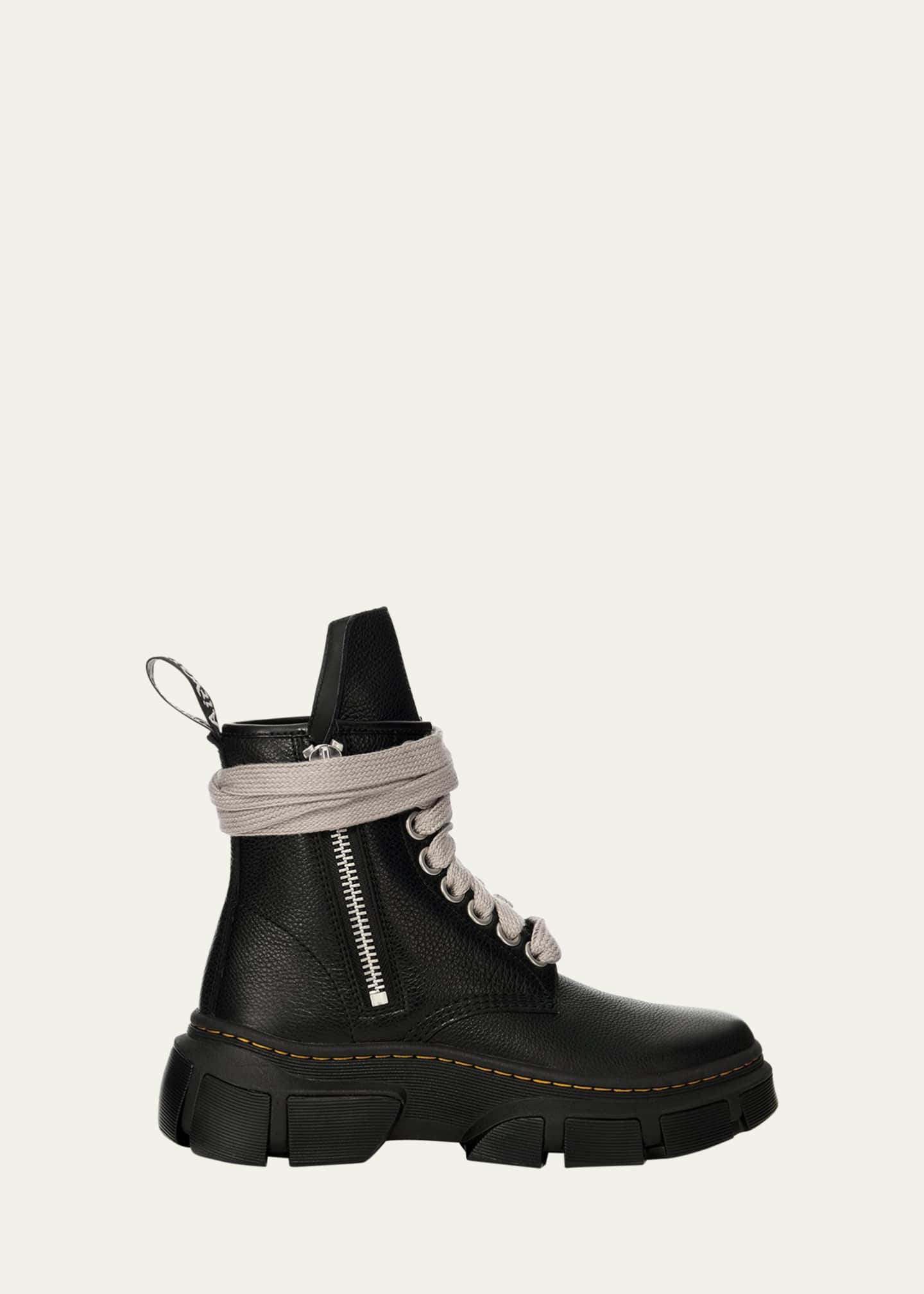 Dr. Martens x Rick Owens x Dr. Martens Leather Jumbo Lace Combat Boots -  Bergdorf Goodman