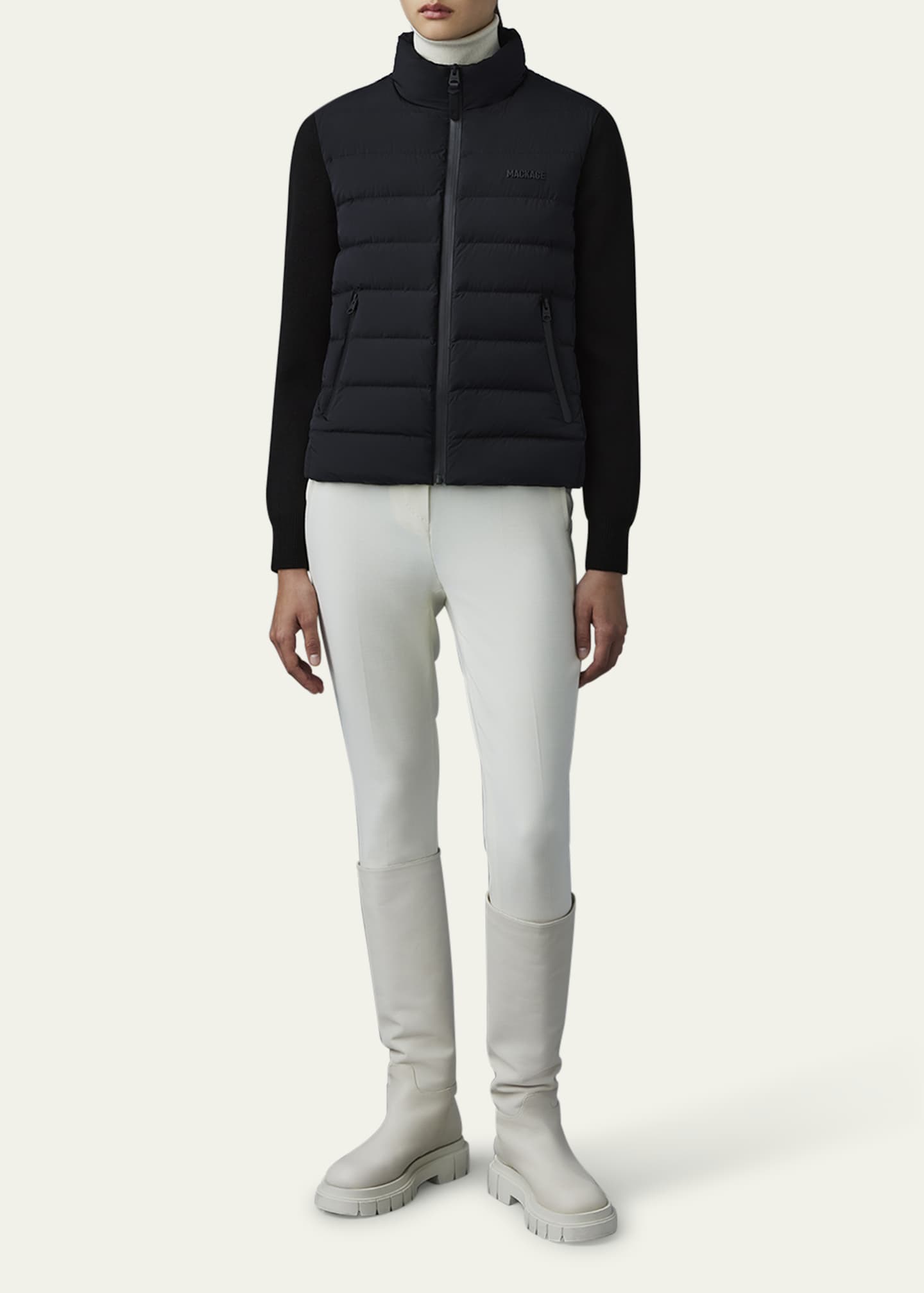 Mackage＊OCEANE-CITY Light down＊ライトダウン Oceane, Light down mixed-media jacket for ladies | Mackage® US