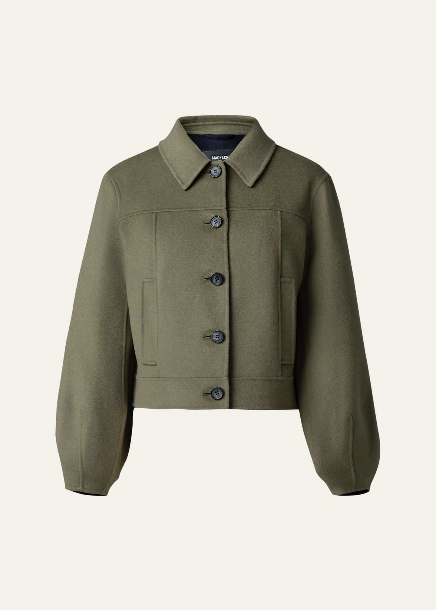 Mackage Lali Handmade Double Face Virgin Wool Short Jacket