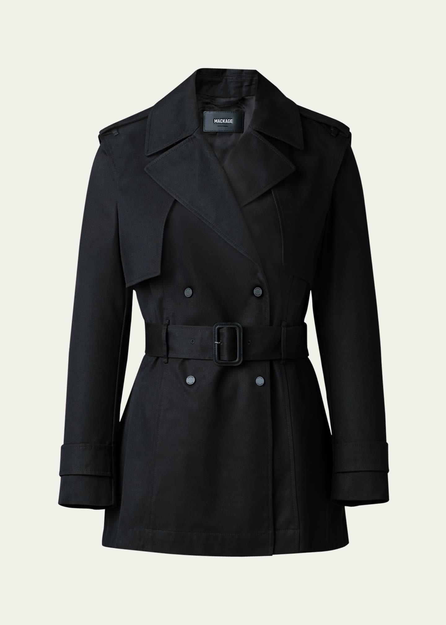 【PORTERNA】Hake belted long coat Long trench coat Brown For Women | Maje
