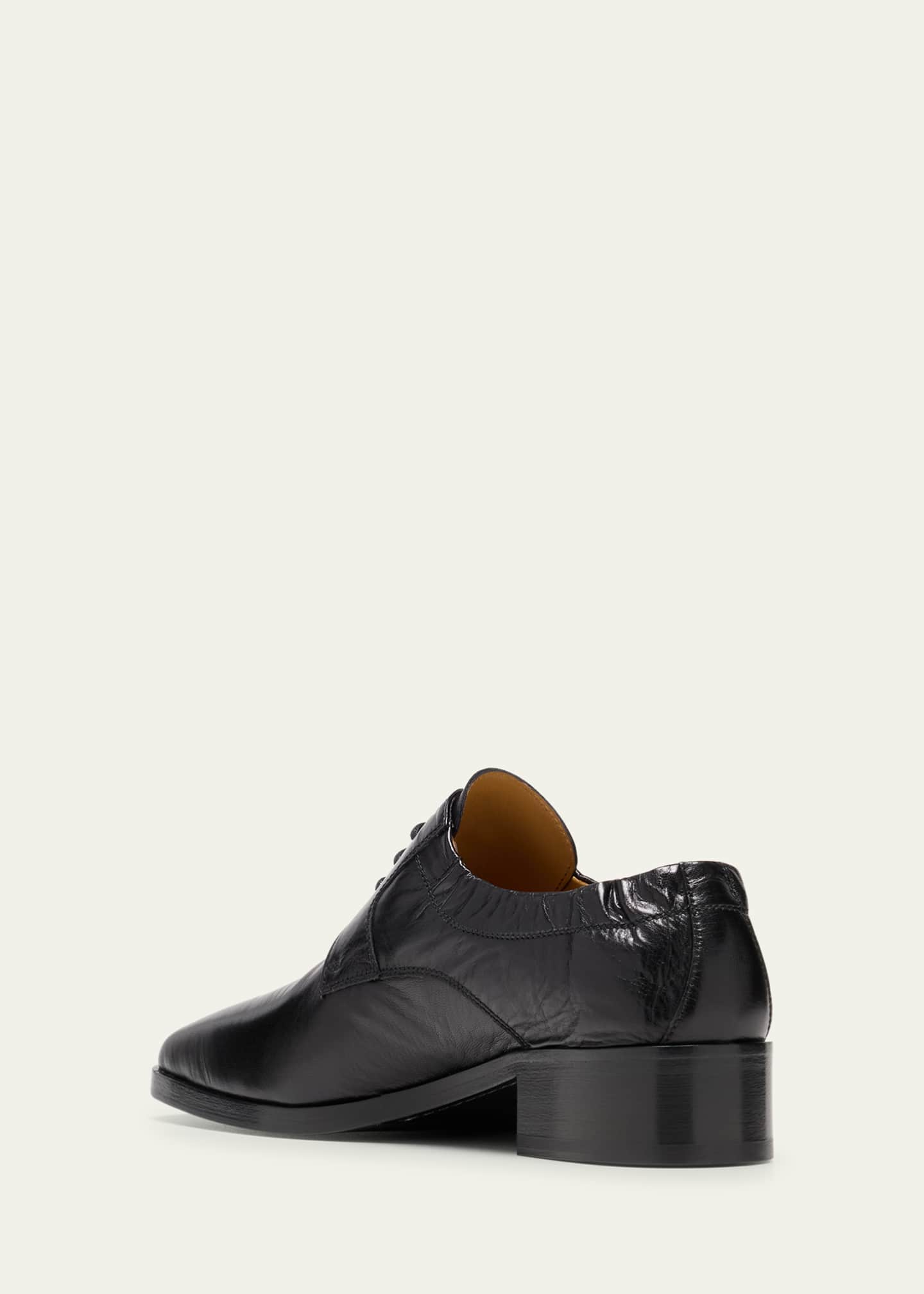 THE ROW Leather Lace-Up Derby Loafers Image 4 of 5