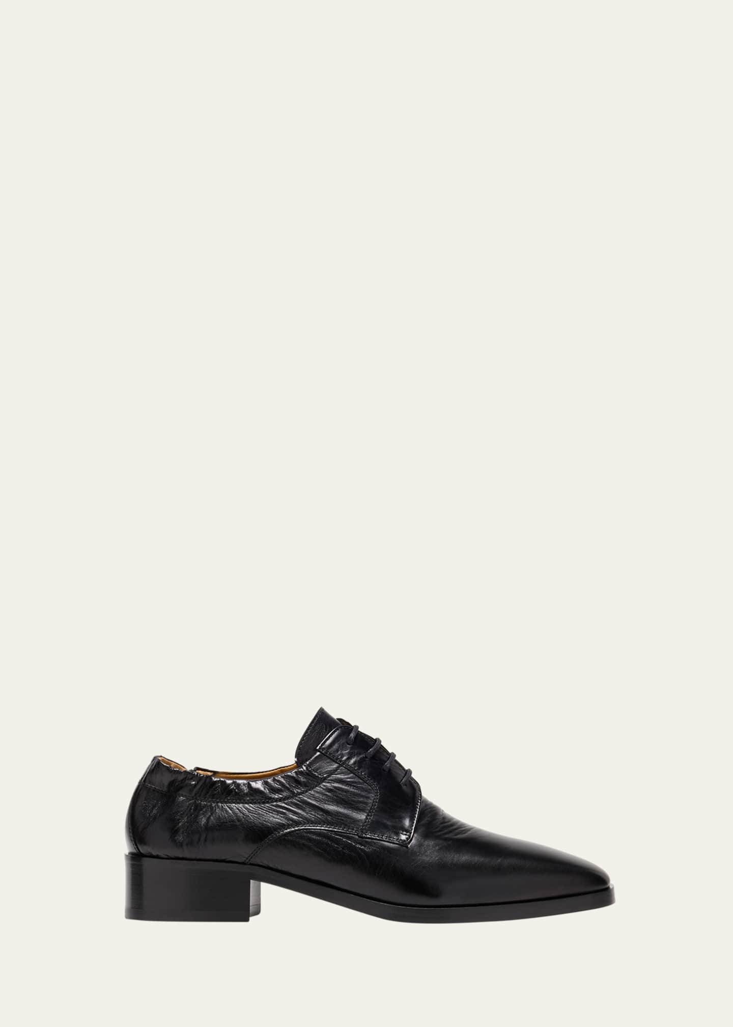 THE ROW Leather Lace-Up Derby Loafers Image 1 of 5