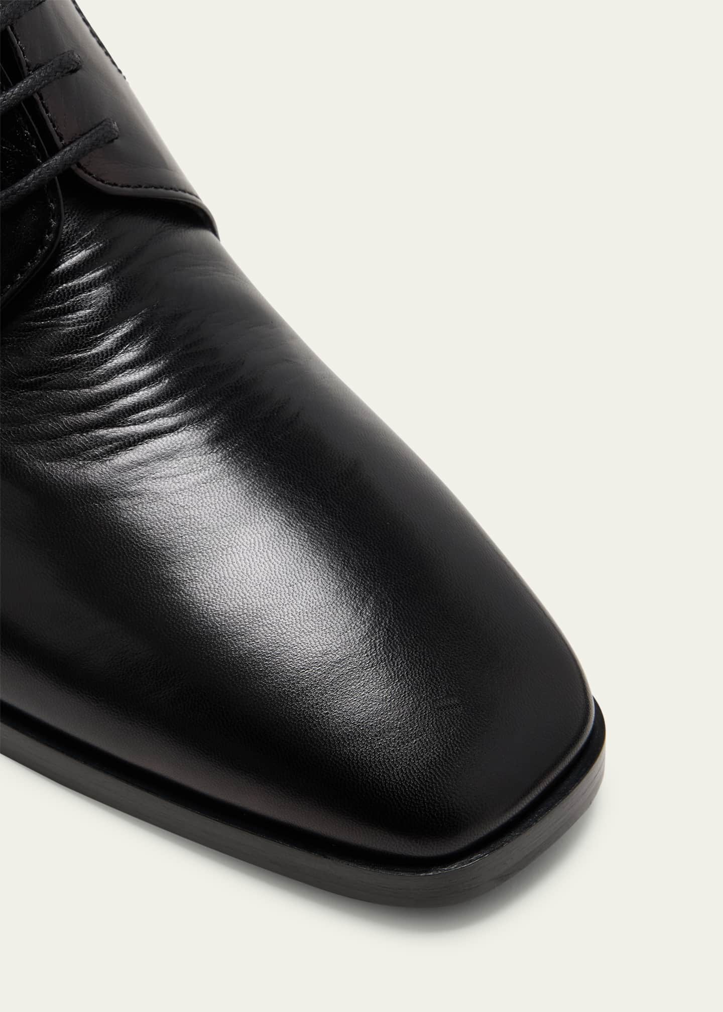 THE ROW Leather Lace-Up Derby Loafers Image 5 of 5