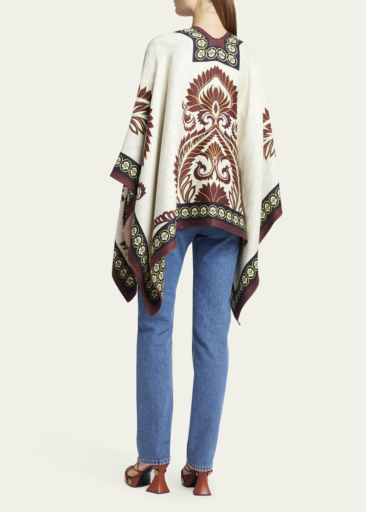 Etro Bohemian Patterned Cape Image 3 of 5