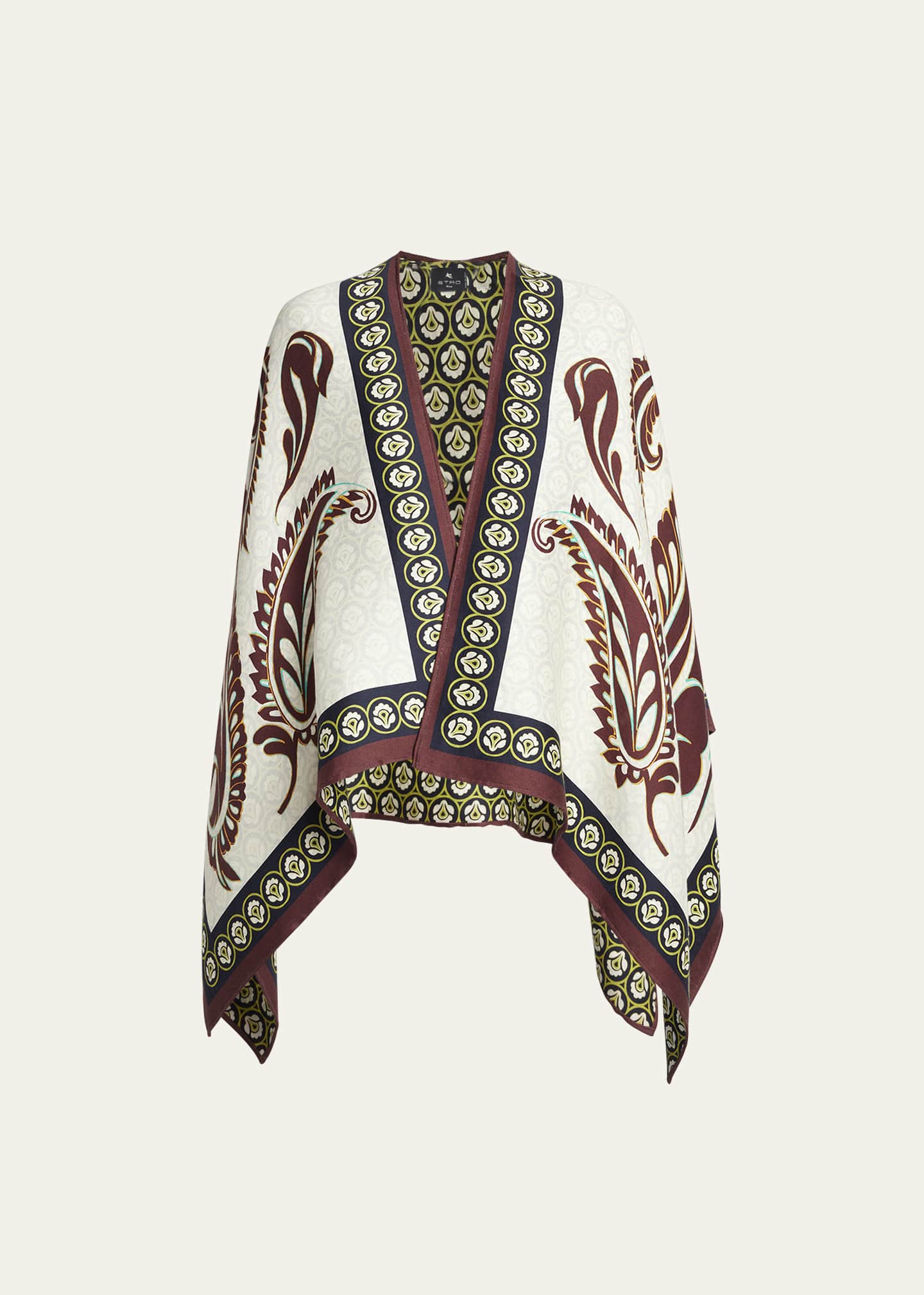 Etro Bohemian Patterned Cape Image 1 of 5