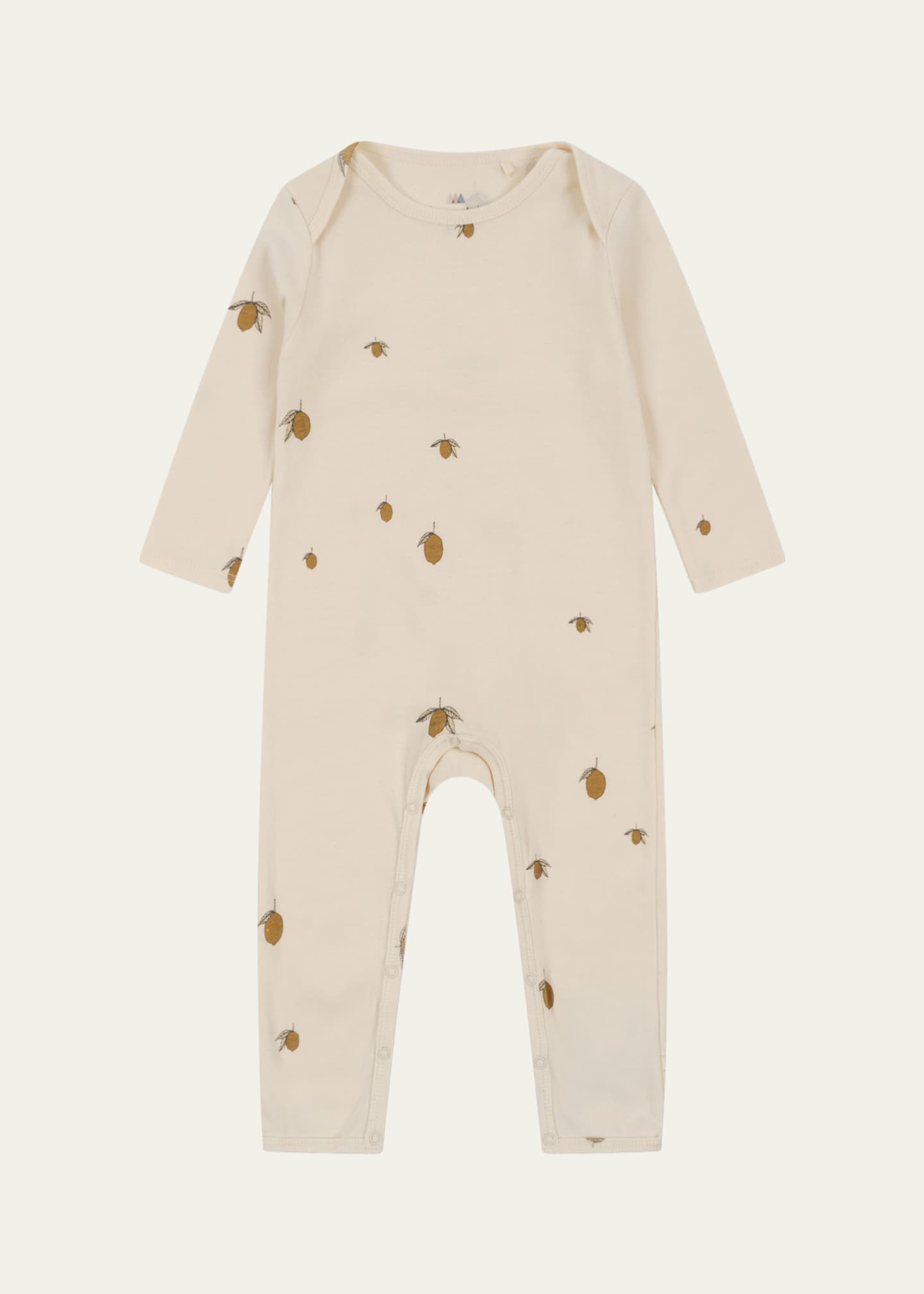 Konges Slojd Kid's Fruit Motif Jersey Coverall, Size 9M-3T Image 1 of 4