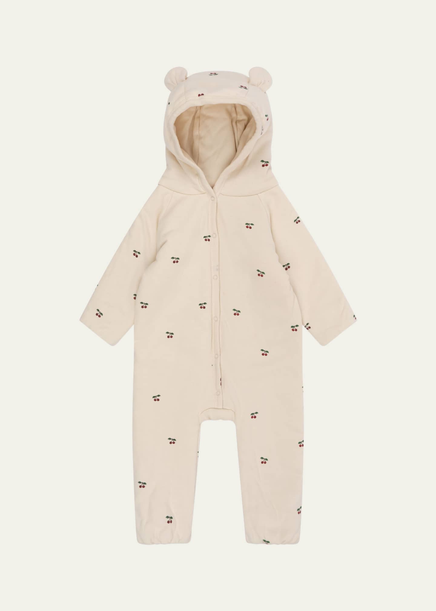 Konges Slojd Kid's Fruit Motif Hooded Coverall, Size Newborn-12M Image 1 of 4
