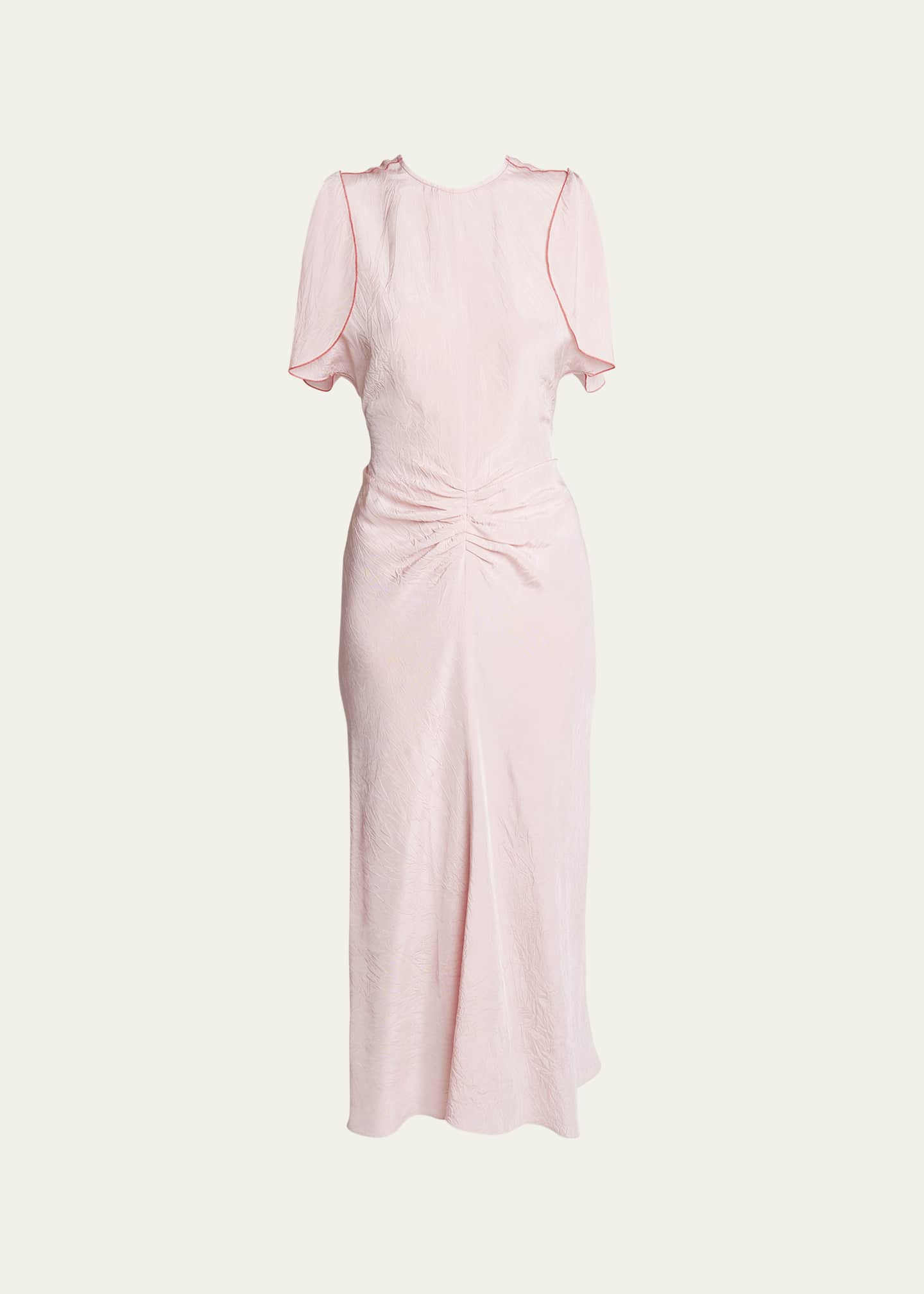 Gathered Waist Midi Dress – Victoria Beckham